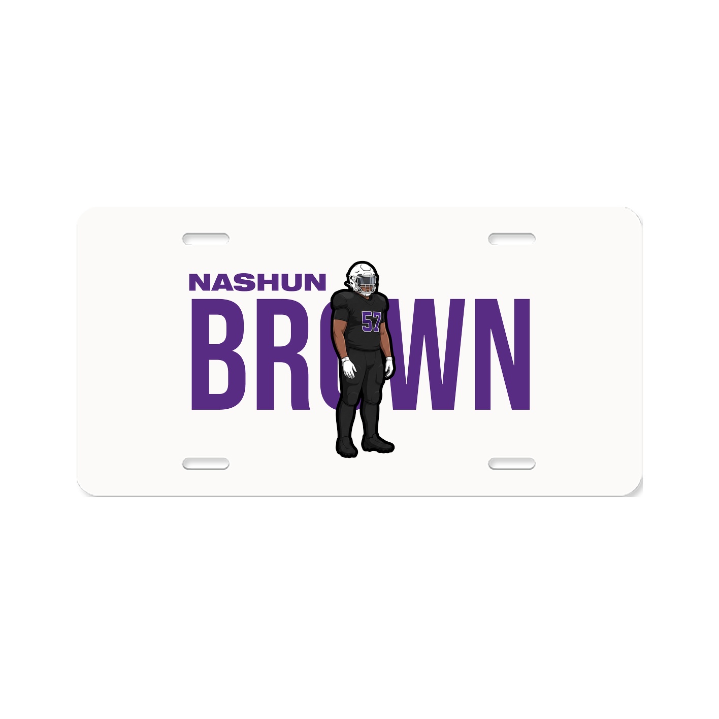 License Plate — Player Name in Classic