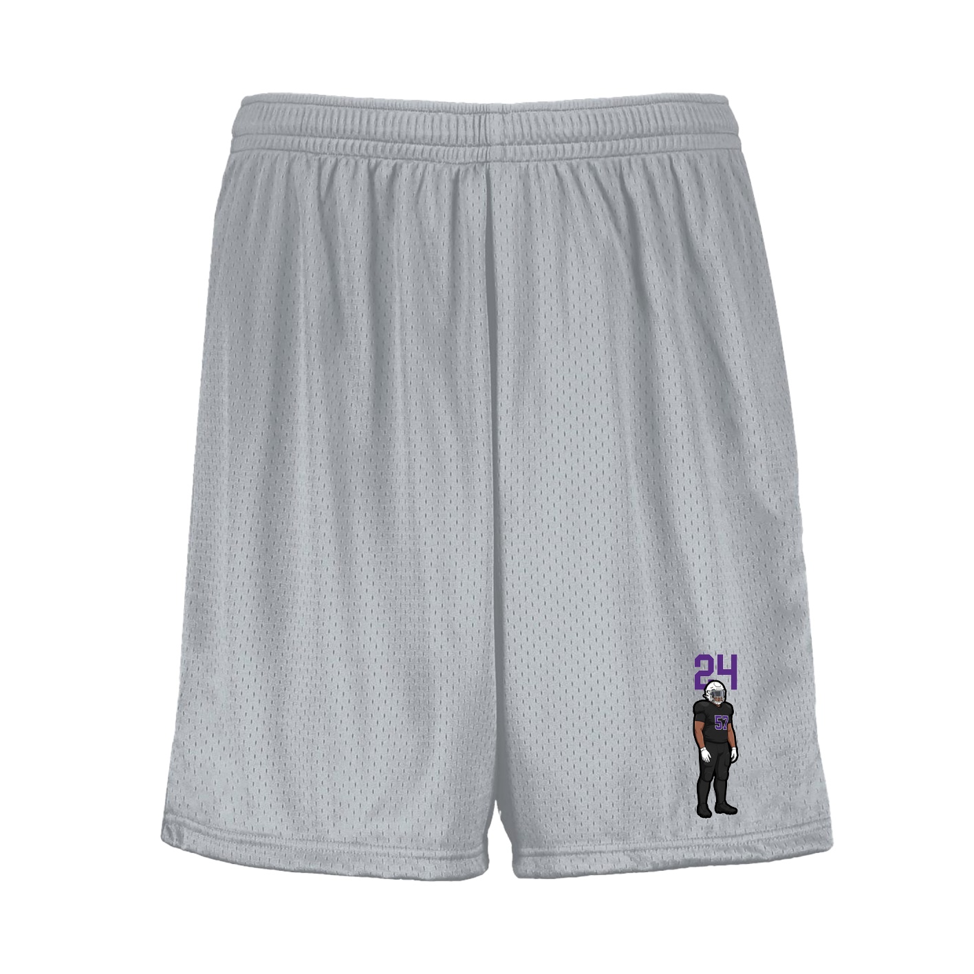 Shorts — Number Top in Silver