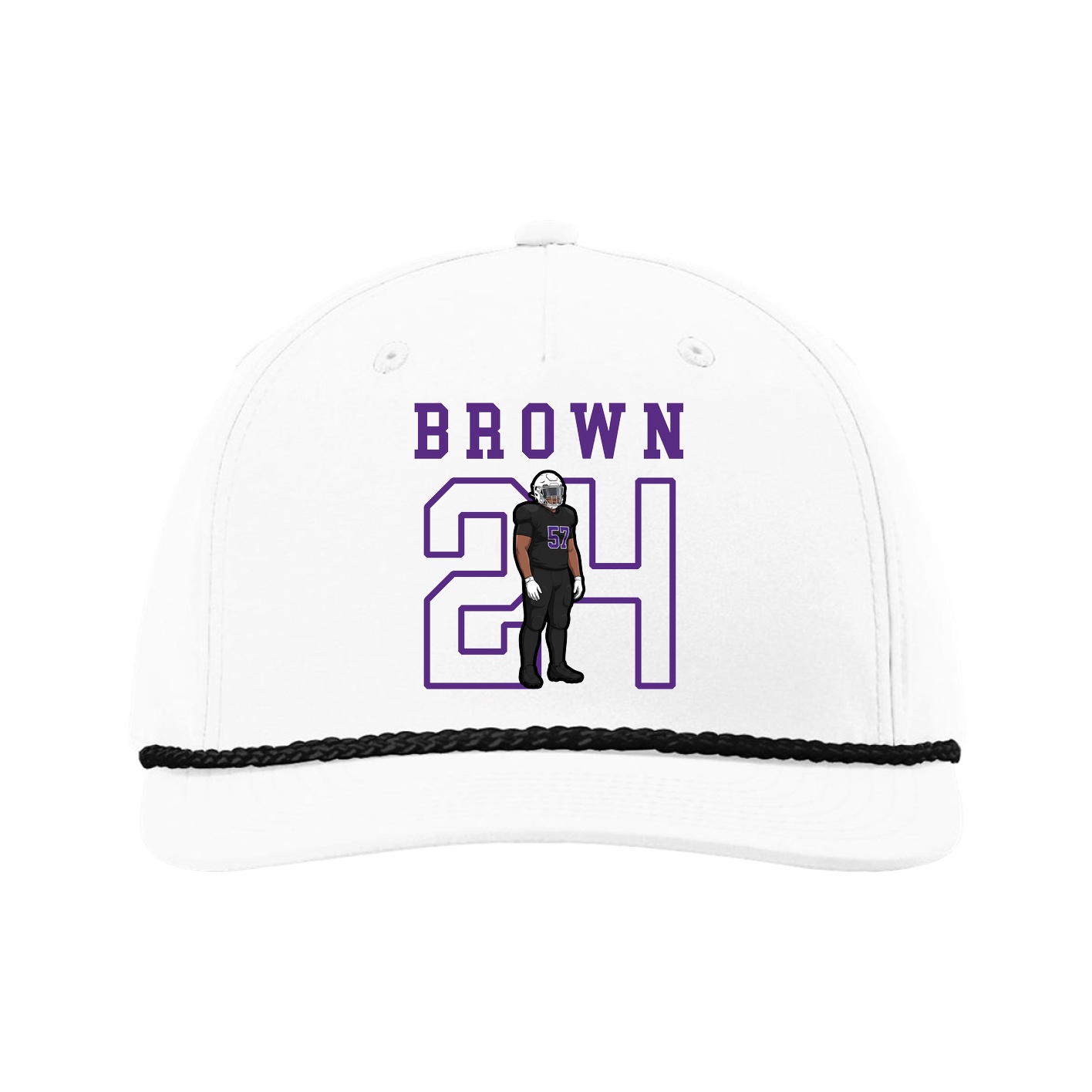 Five-Panel Classic Rope Cap — Shirsey in White