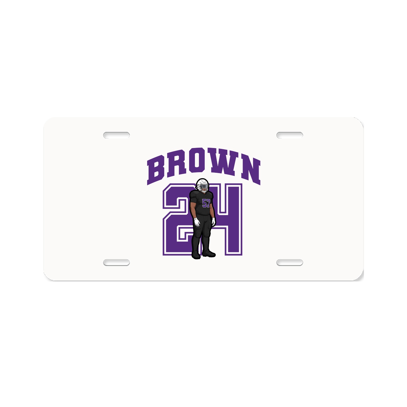 License Plate — Number in Classic