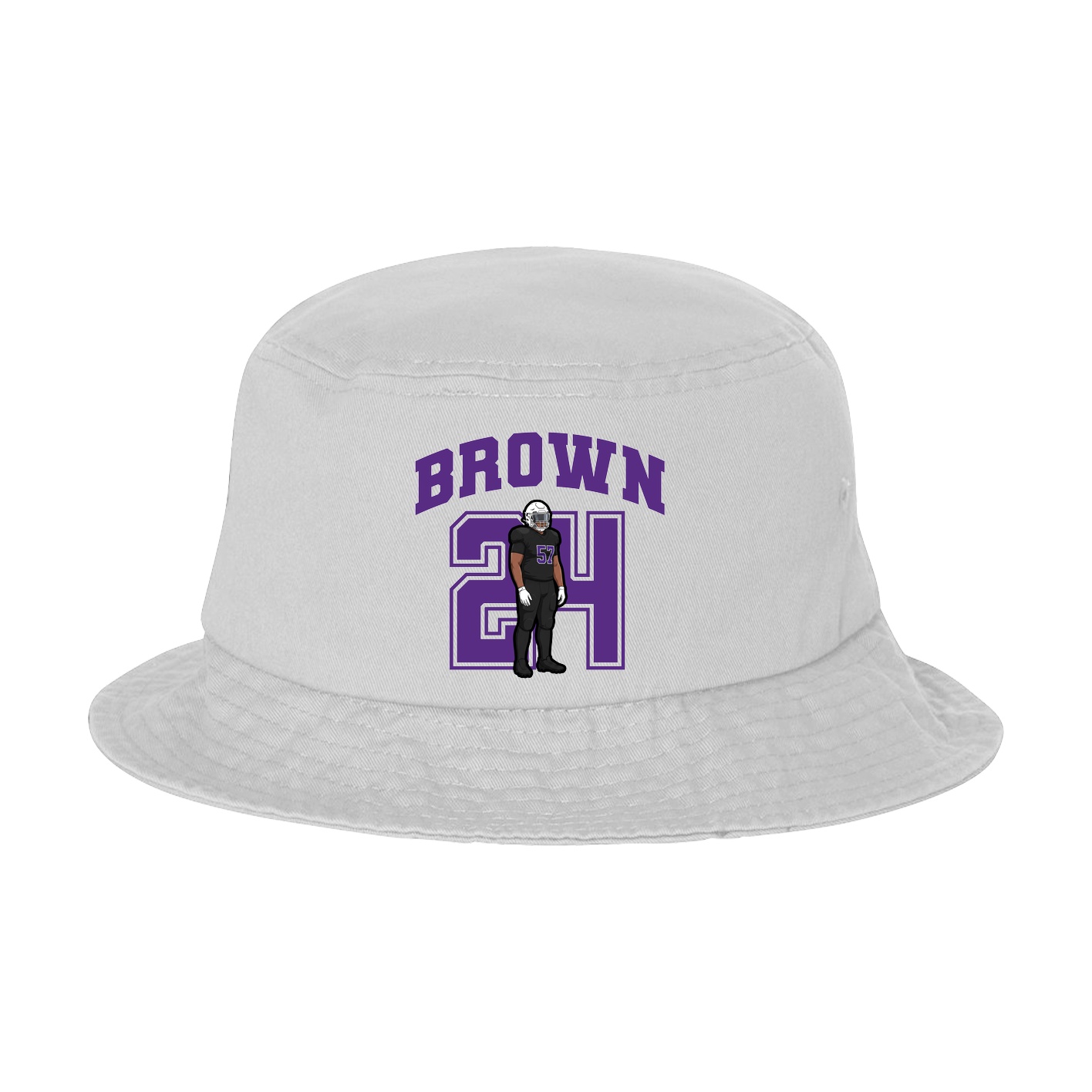 Bucket Cap — Number in White