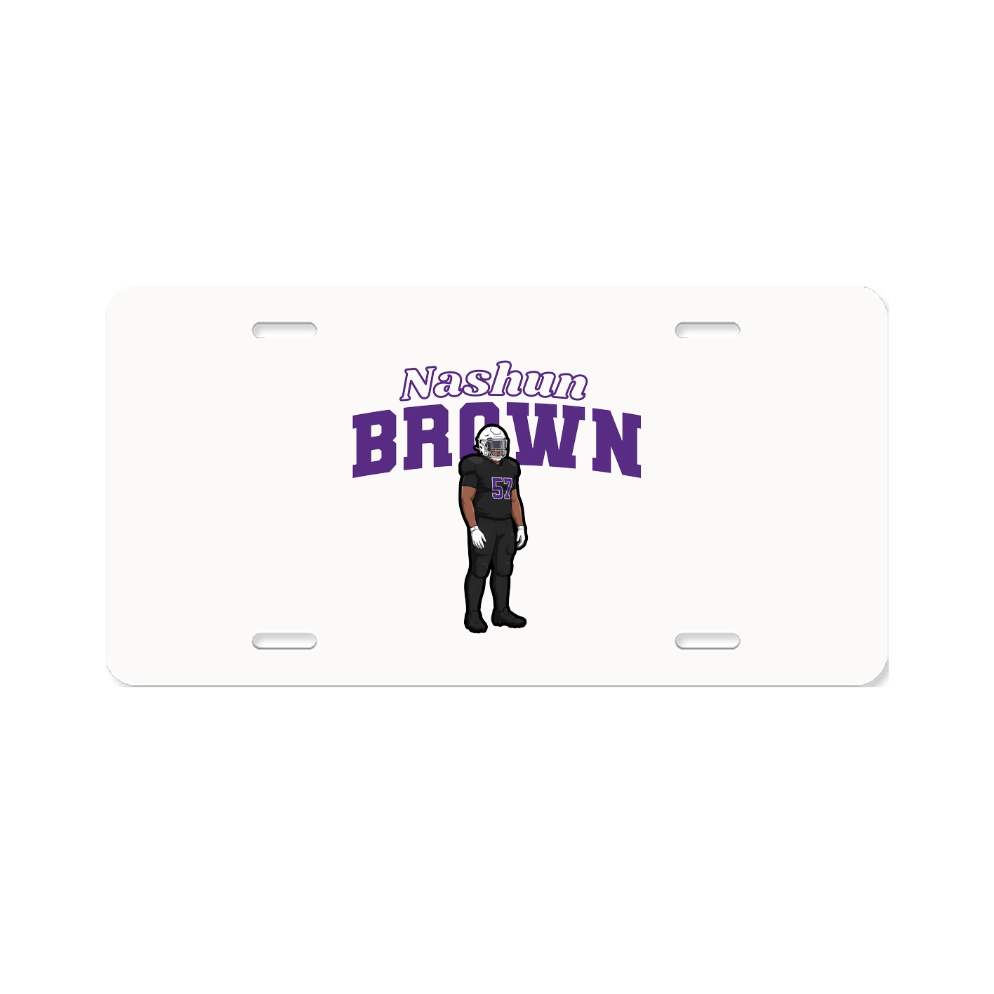 License Plate — Name Arch in Classic