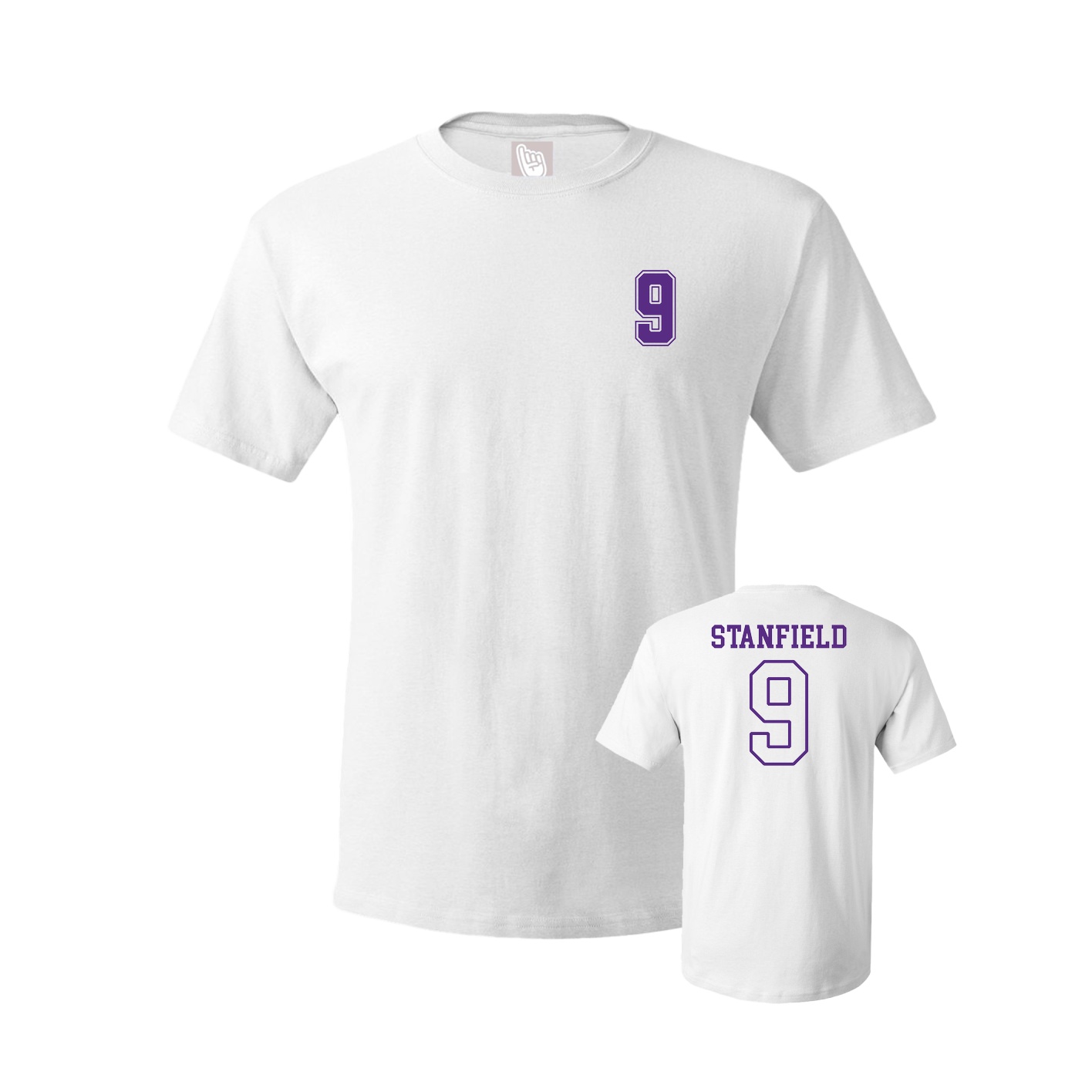 Youth Tee — Chest Back in White