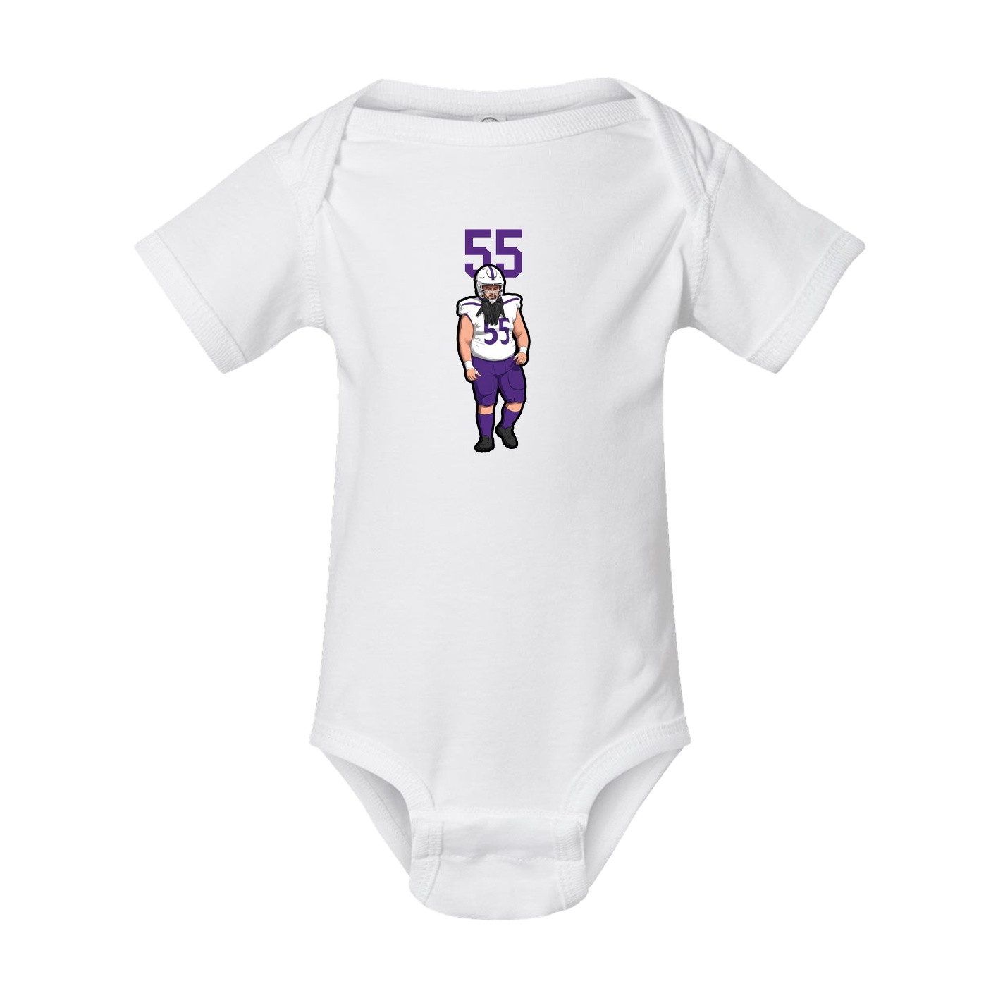 Baby Onesie — Number Top in White
