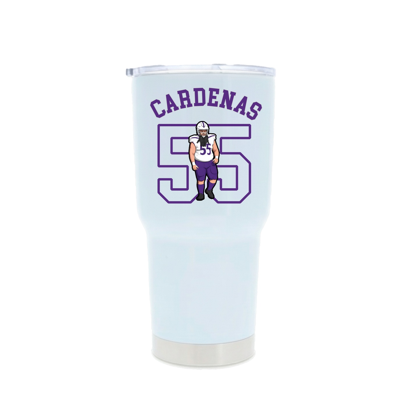 30oz Stainless Steel Tumbler — Shirsey Arch in White