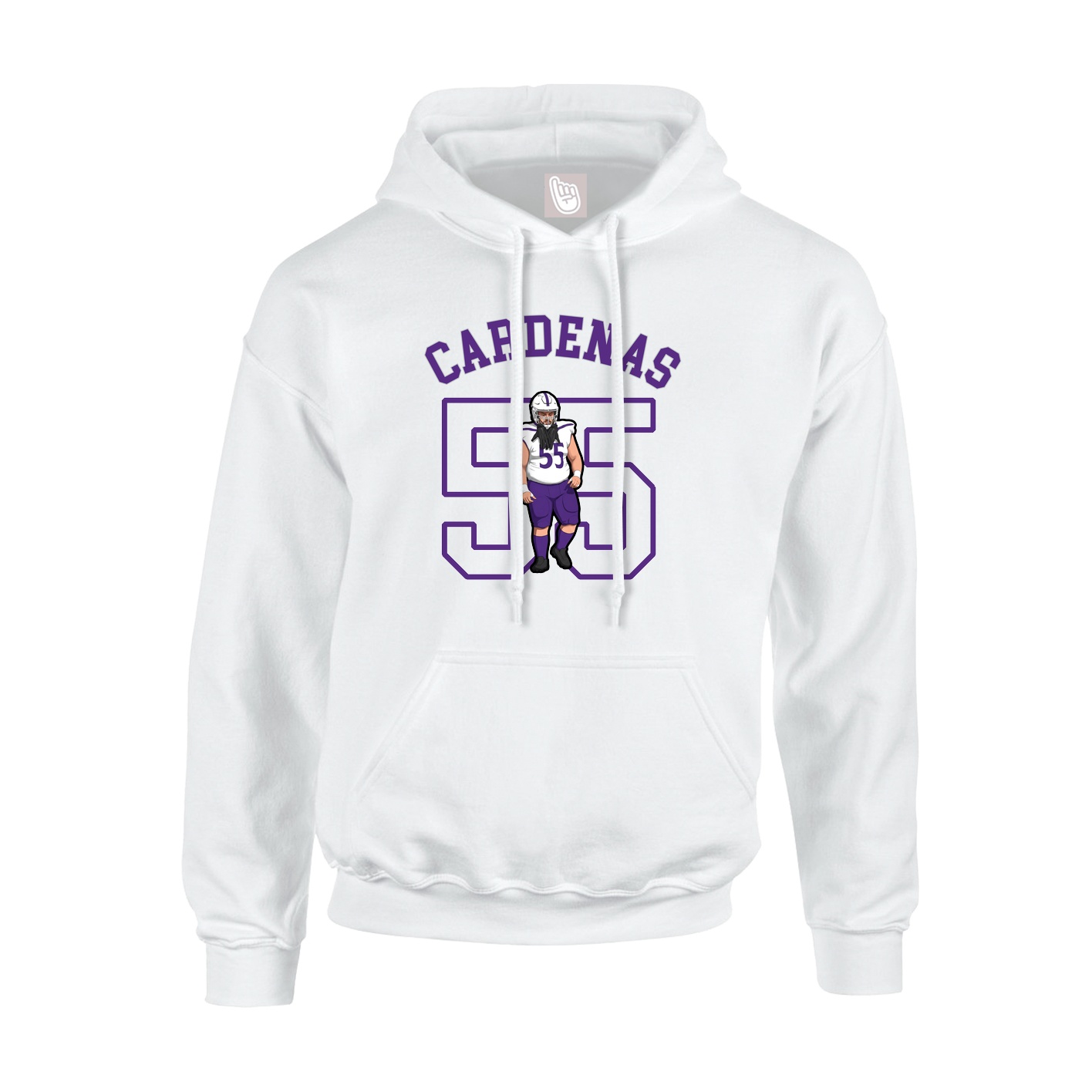 Hoodie — Shirsey Arch in White