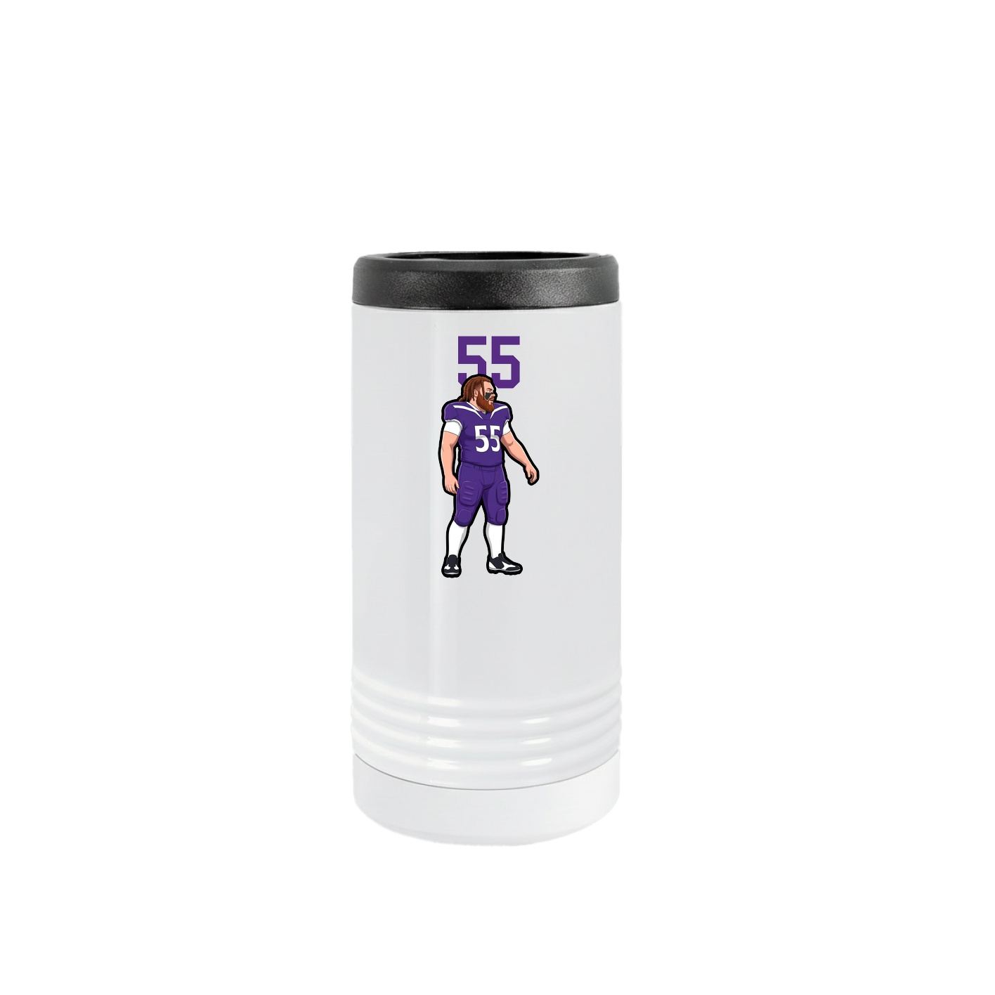 Slim Beverage Holder — Number Top in White