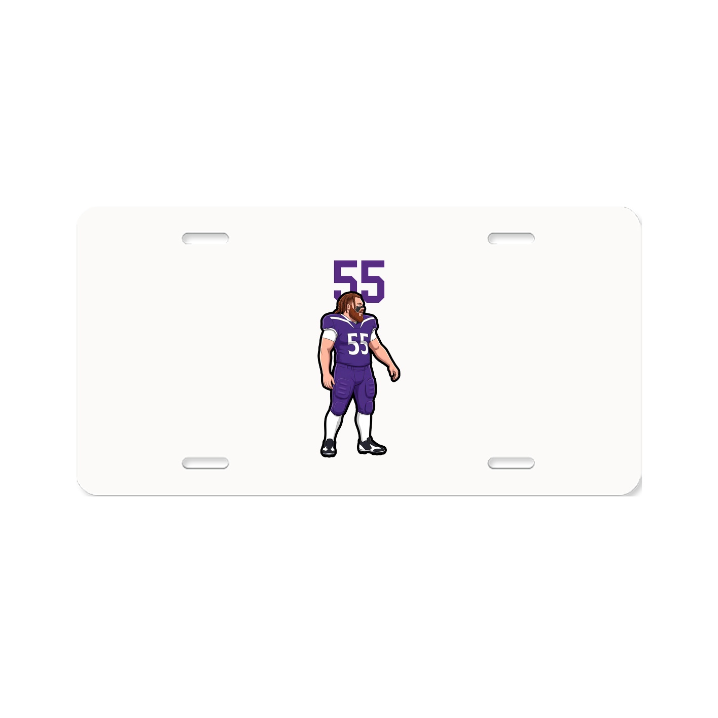 License Plate — Number Top in Classic