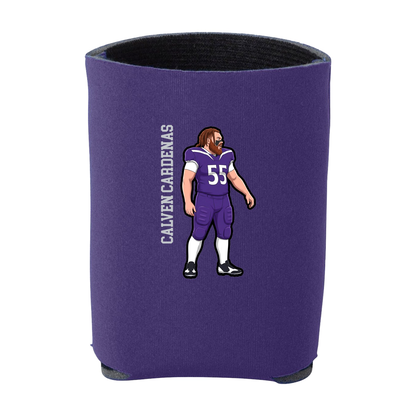 Can Holder — Name Vertical in Purple