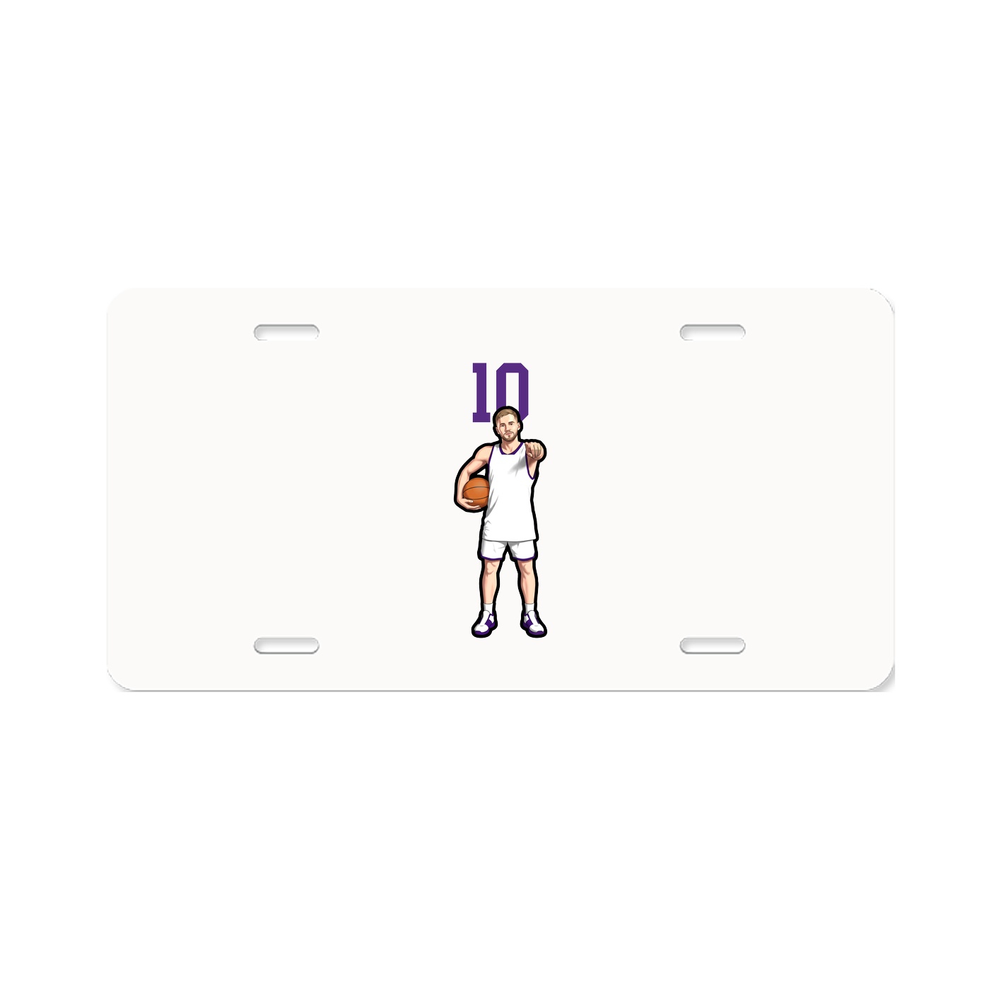 License Plate — Number Top in Classic