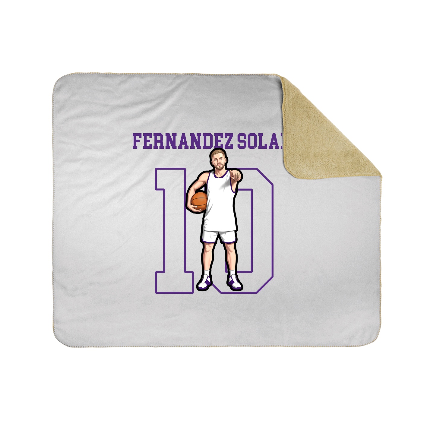 50x60 Sherpa Lined Throw Blanket