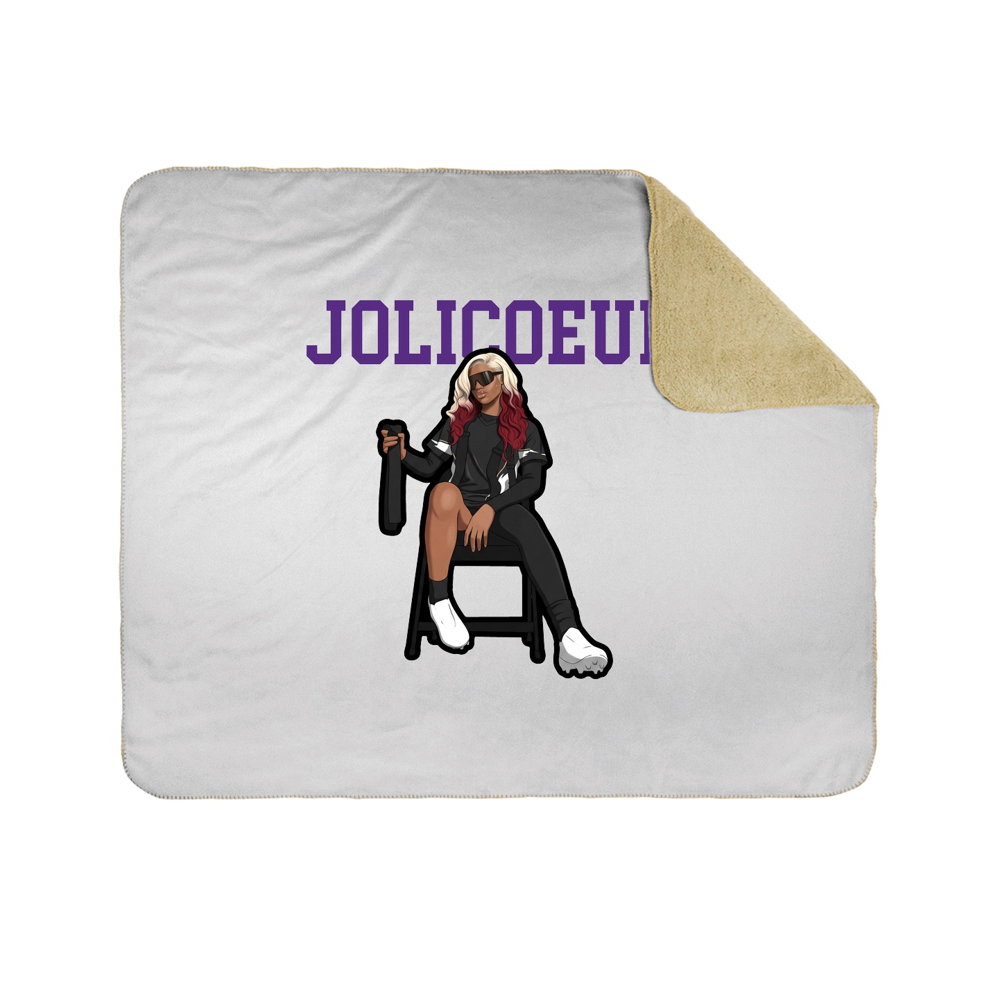 Throw Blanket — Shirsey in White