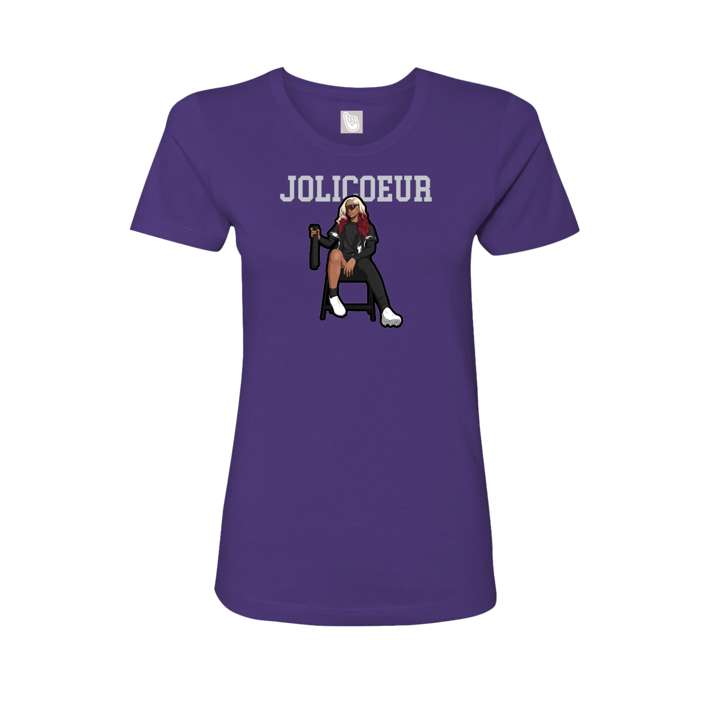 Fitted Women's Tee — Shirsey in Purple
