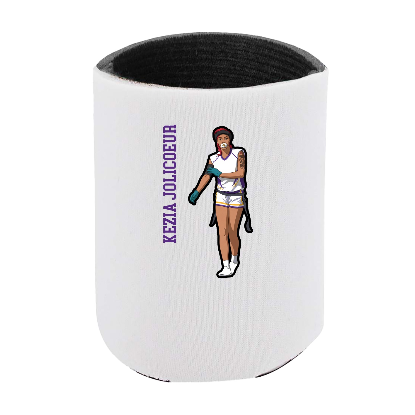 Can Holder — Name Vertical in White