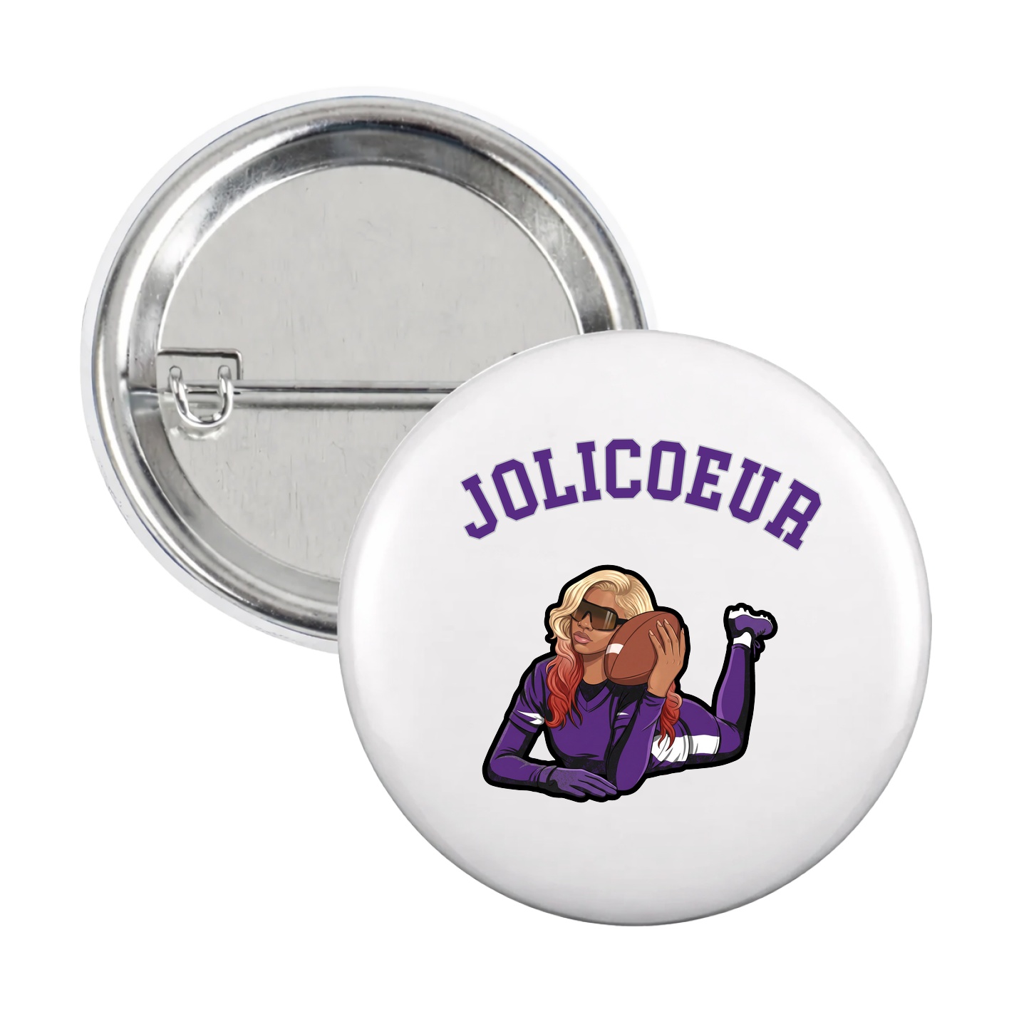 Game Day Button — Shirsey Arch in White