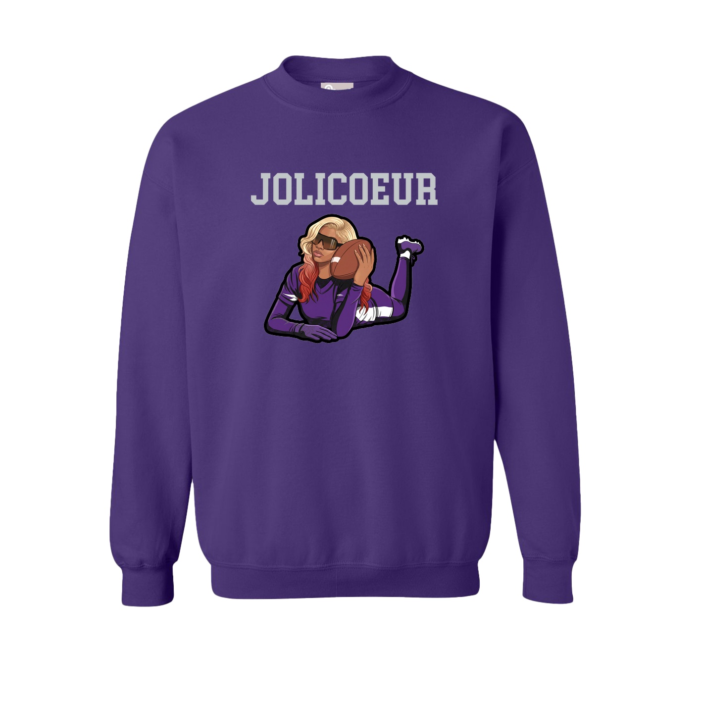 Fleece Crew — Shirsey in Purple