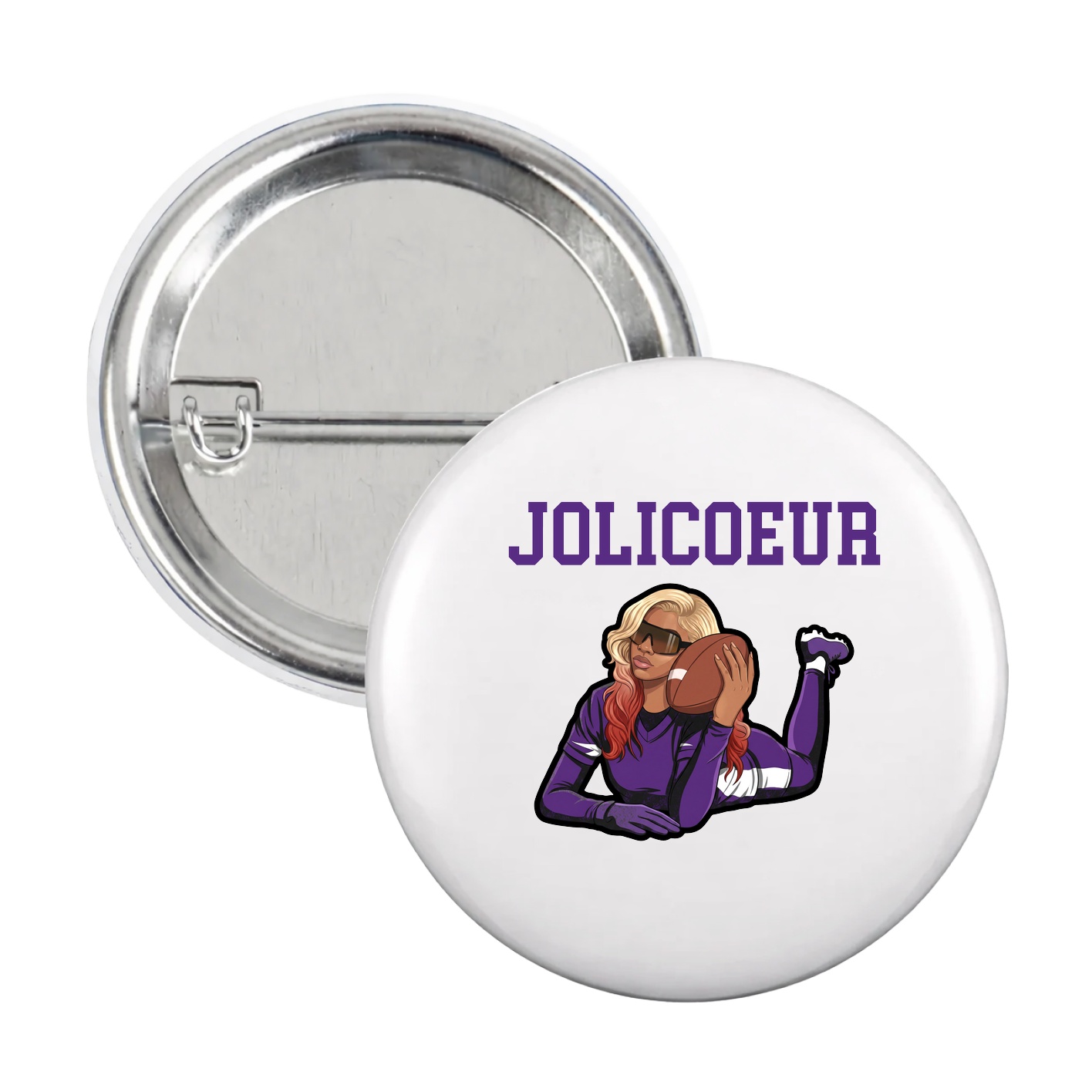 Game Day Button — Shirsey in White