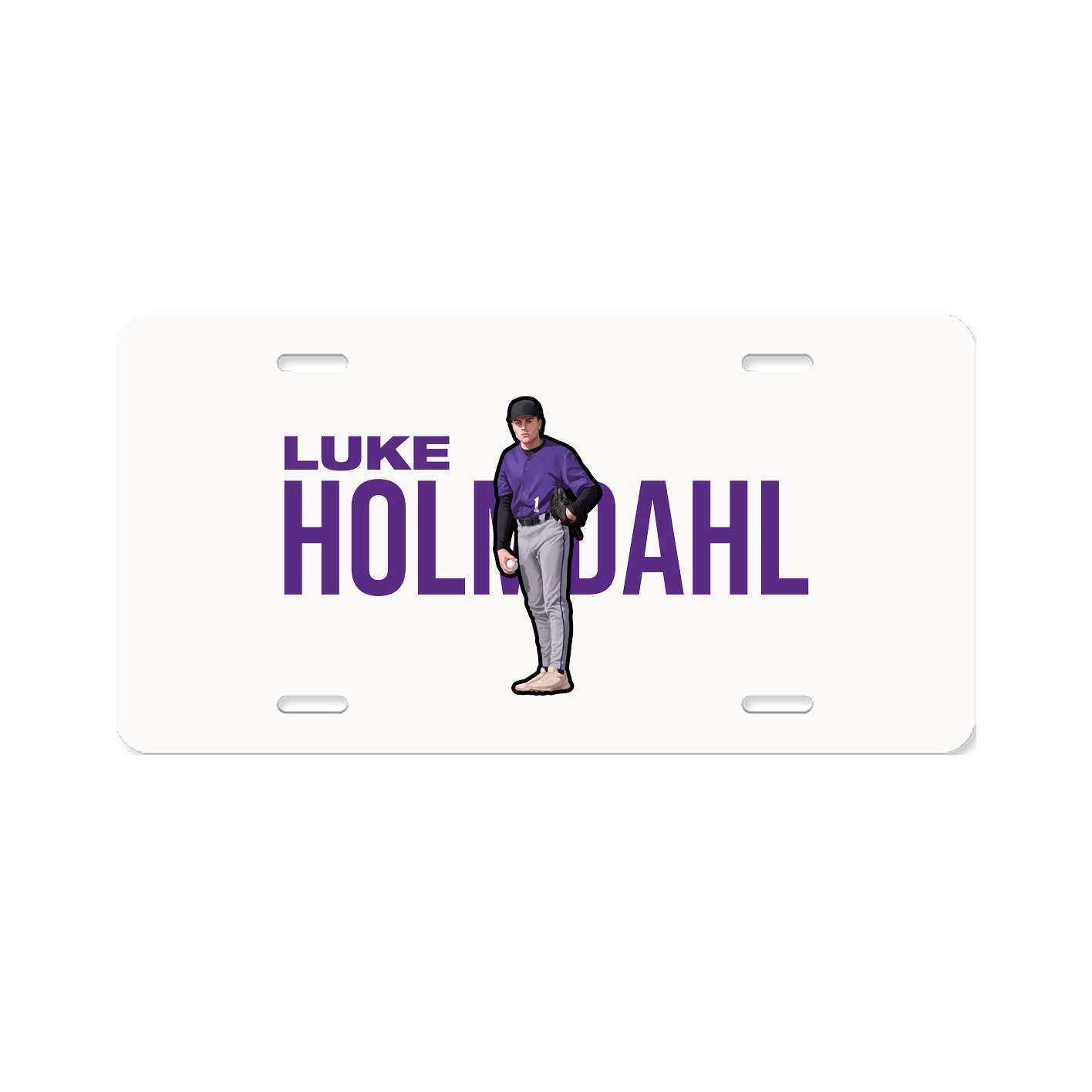 License Plate — Player Name in Classic