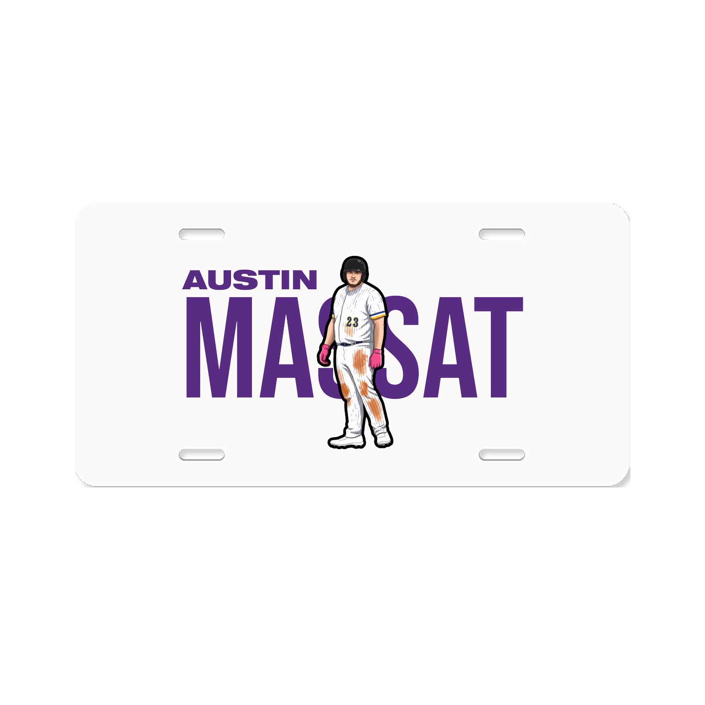 License Plate — Player Name in Classic