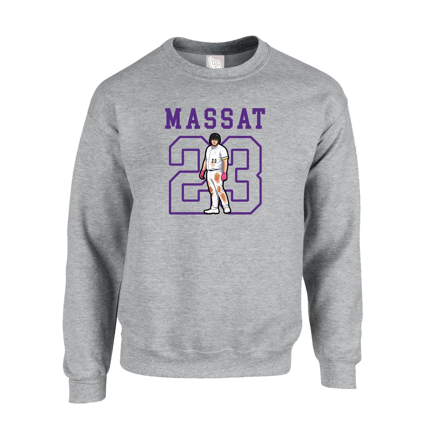 Fleece Crew — Shirsey in Grey