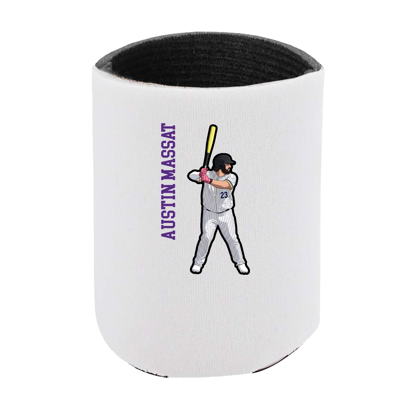 Can Holder — Name Vertical in White