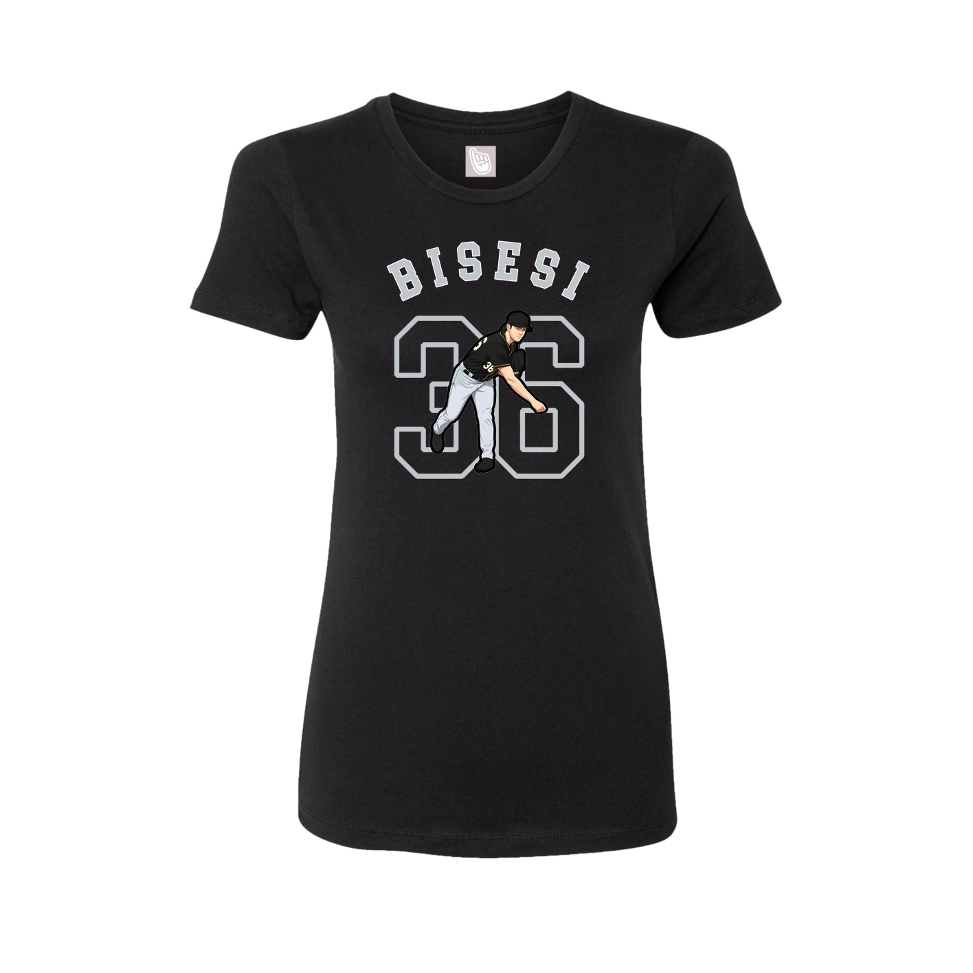 Fitted Women's Tee — Shirsey Arch in Black