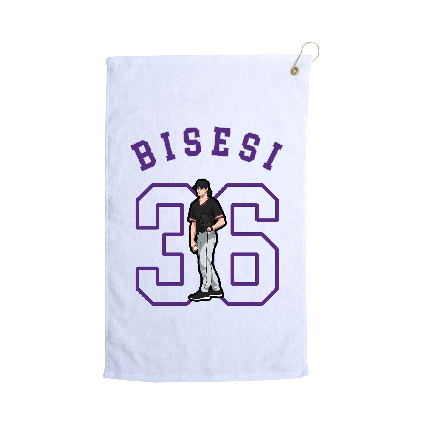 Golf Towel — Shirsey Arch in White