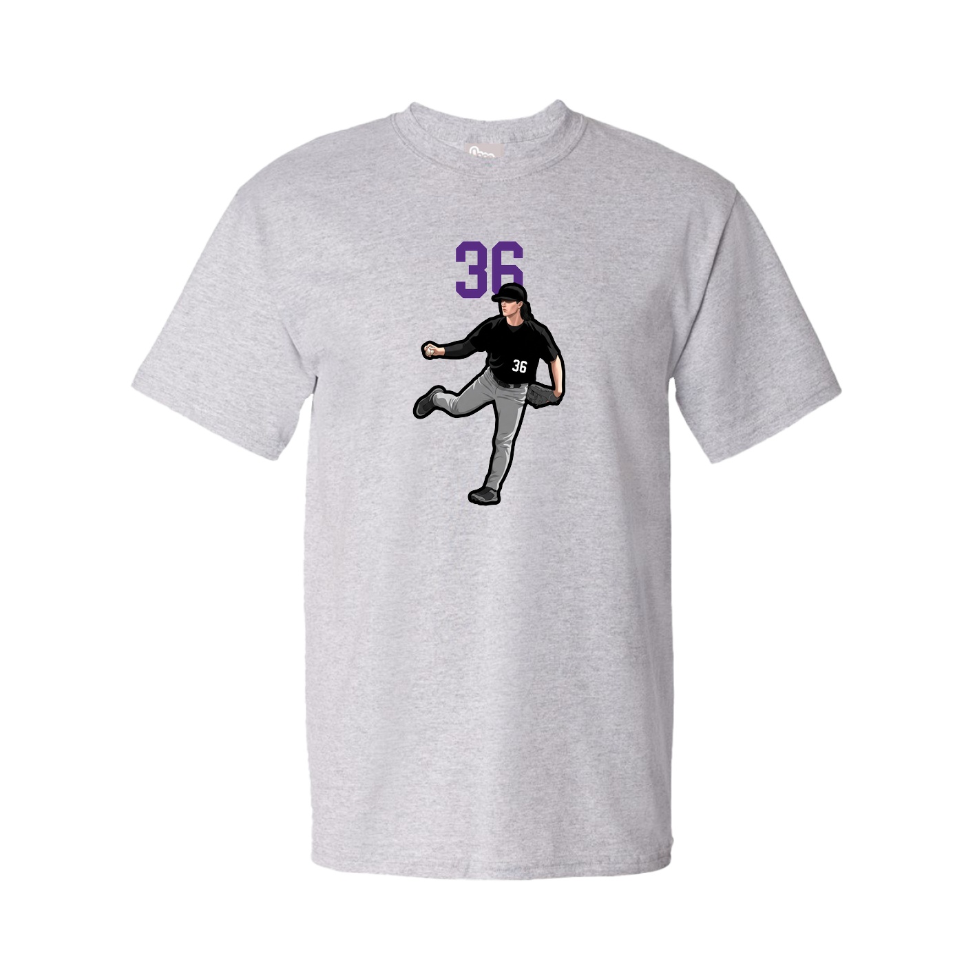 Tee — Number Top in Grey