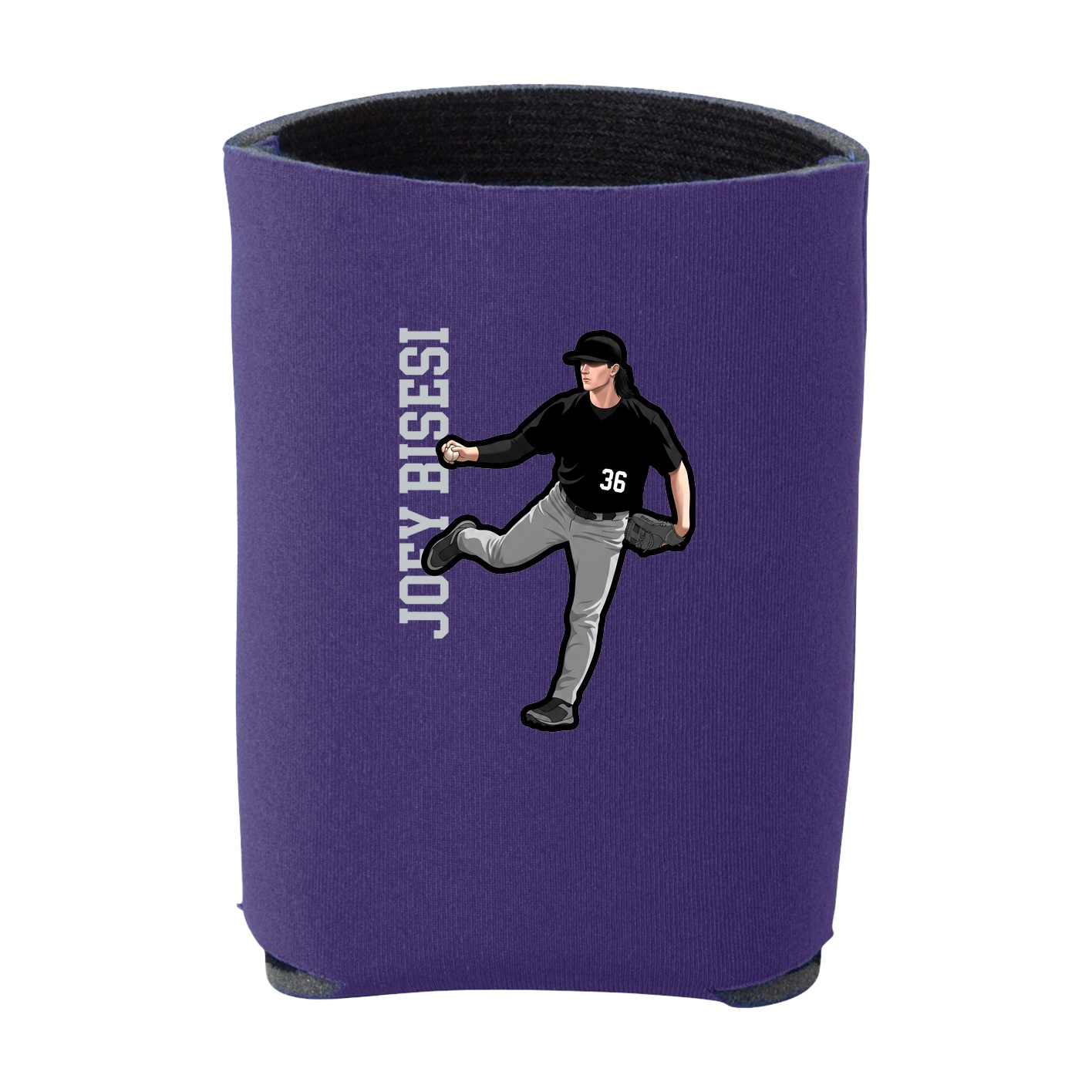Can Holder — Name Vertical in Purple