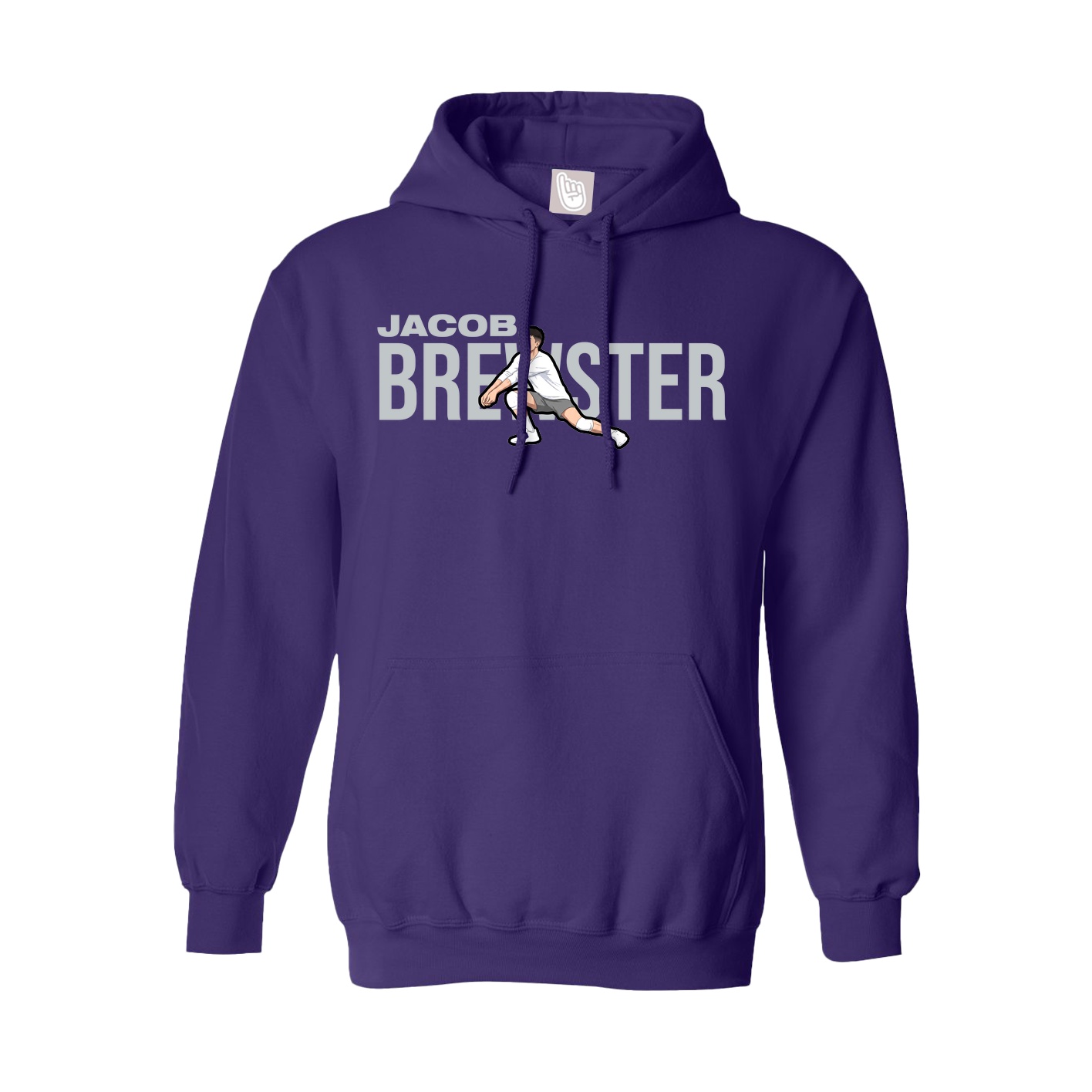Hoodie — Player Name in Purple