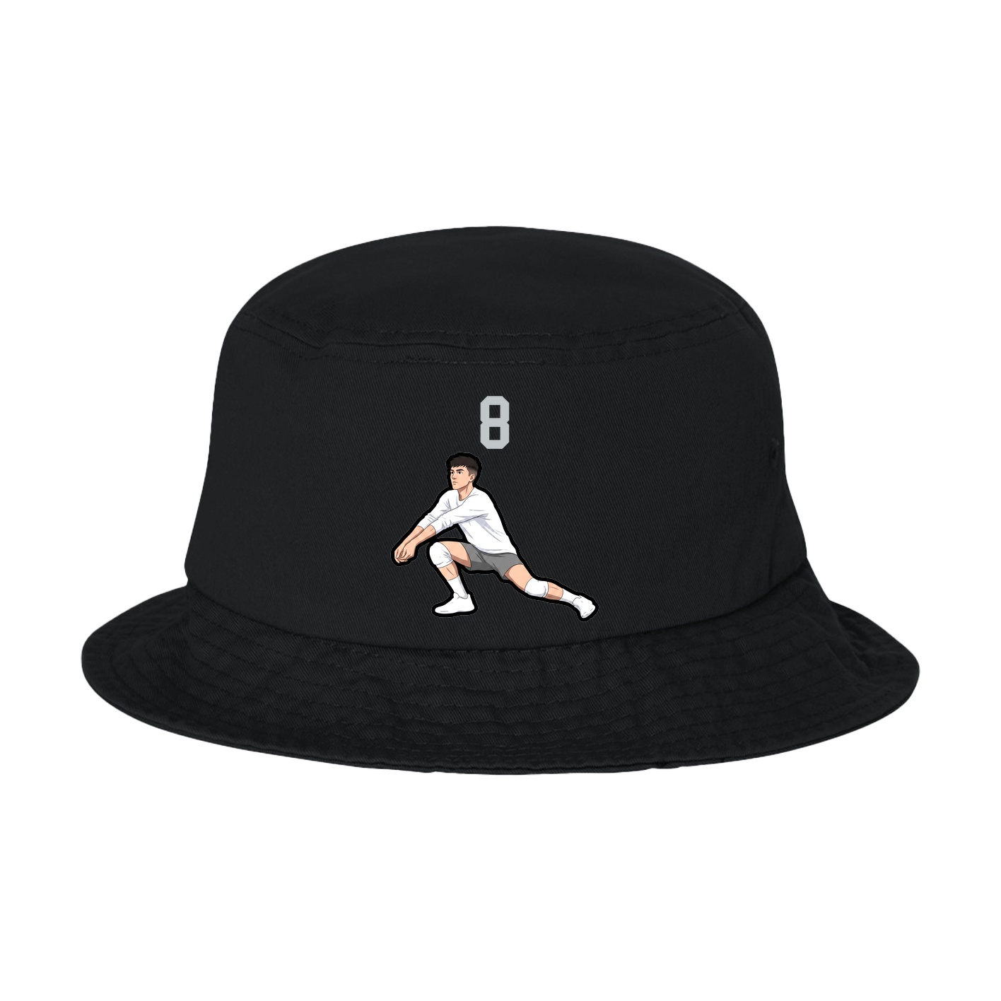 Bucket Cap — Number Top in Black