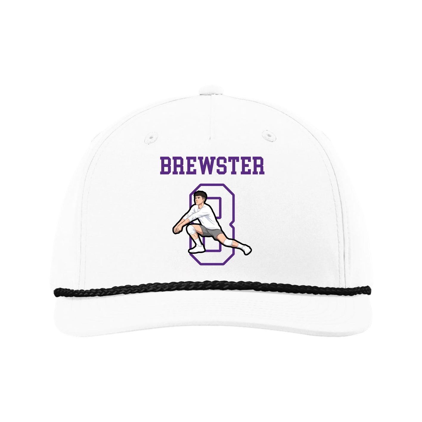 Five-Panel Classic Rope Cap — Shirsey in White