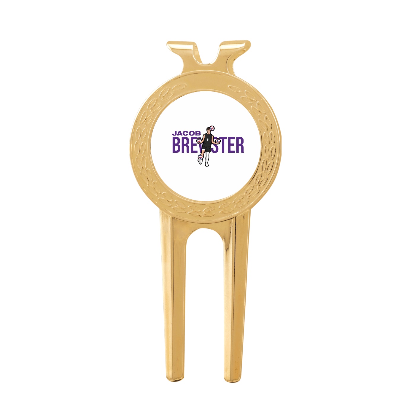 Divot Tool with Ball Marker — Player Name in Classic