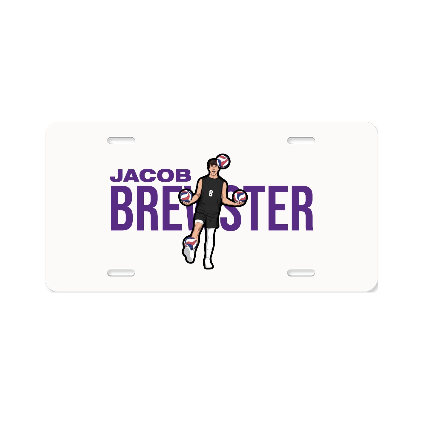 License Plate — Player Name in Classic