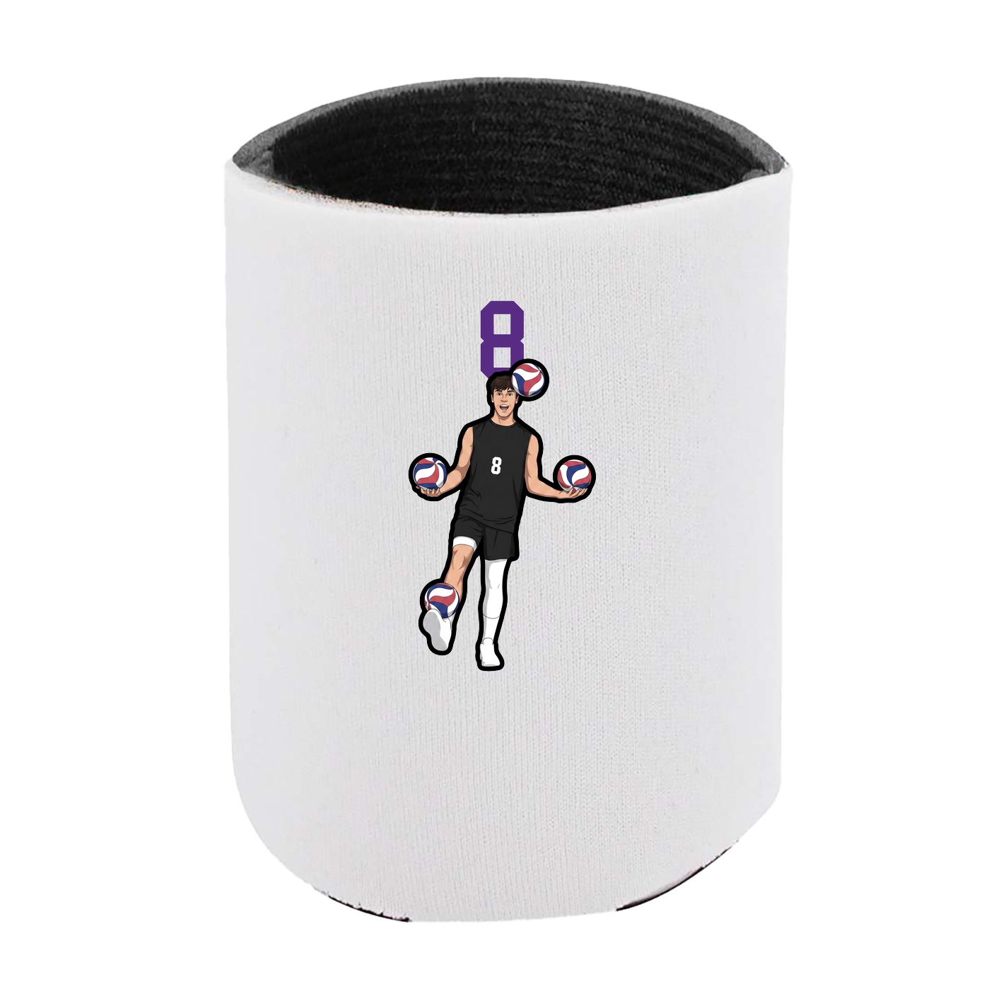 Can Holder — Number Top in White