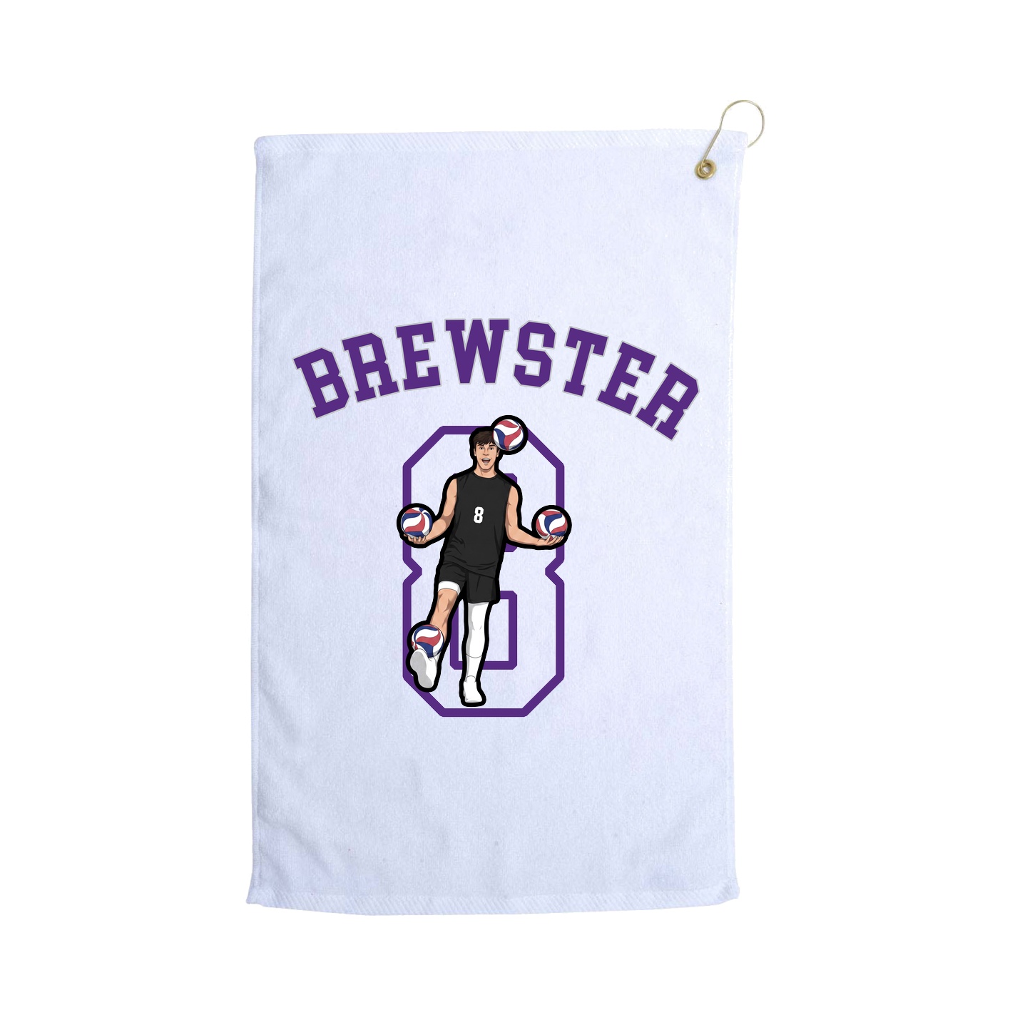 Golf Towel — Shirsey Arch in White