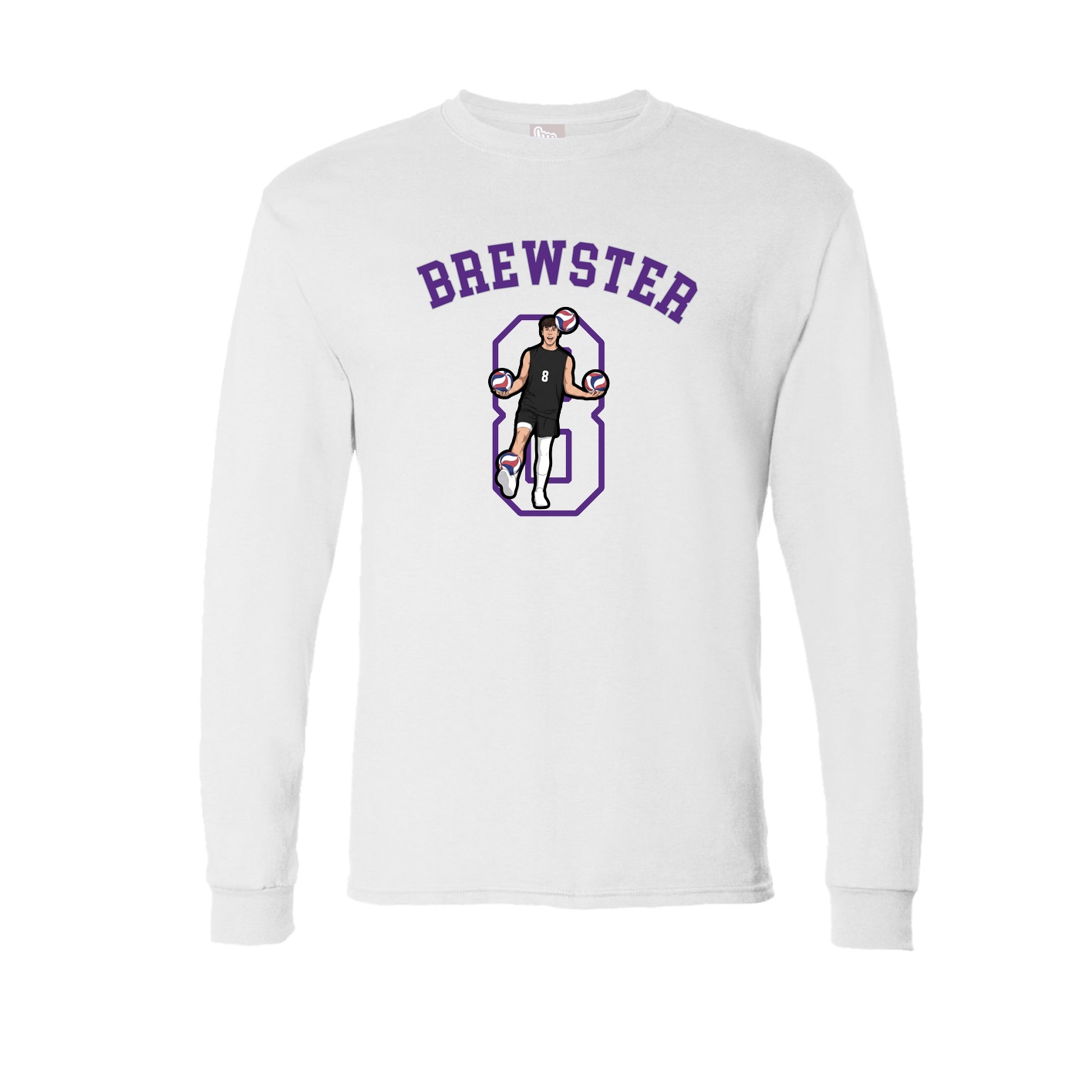 Long Sleeve Tee — Shirsey Arch in White