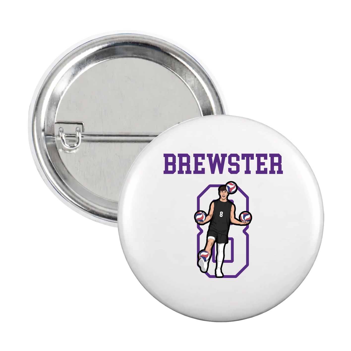 Game Day Button — Shirsey in White
