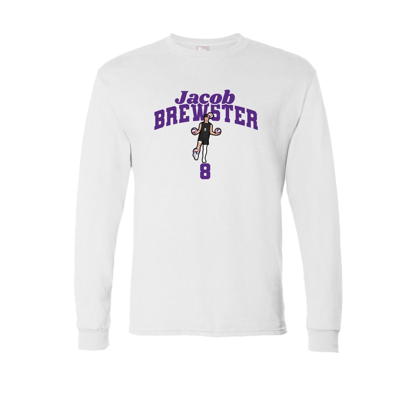 Long Sleeve Tee — Signature Arch in White