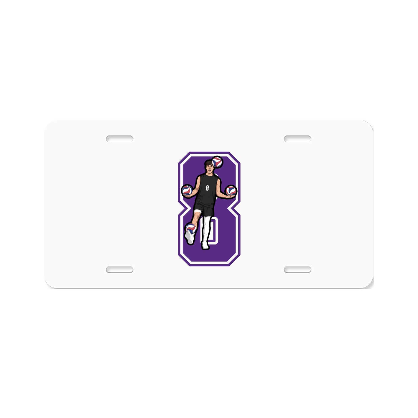 License Plate — Number in Classic