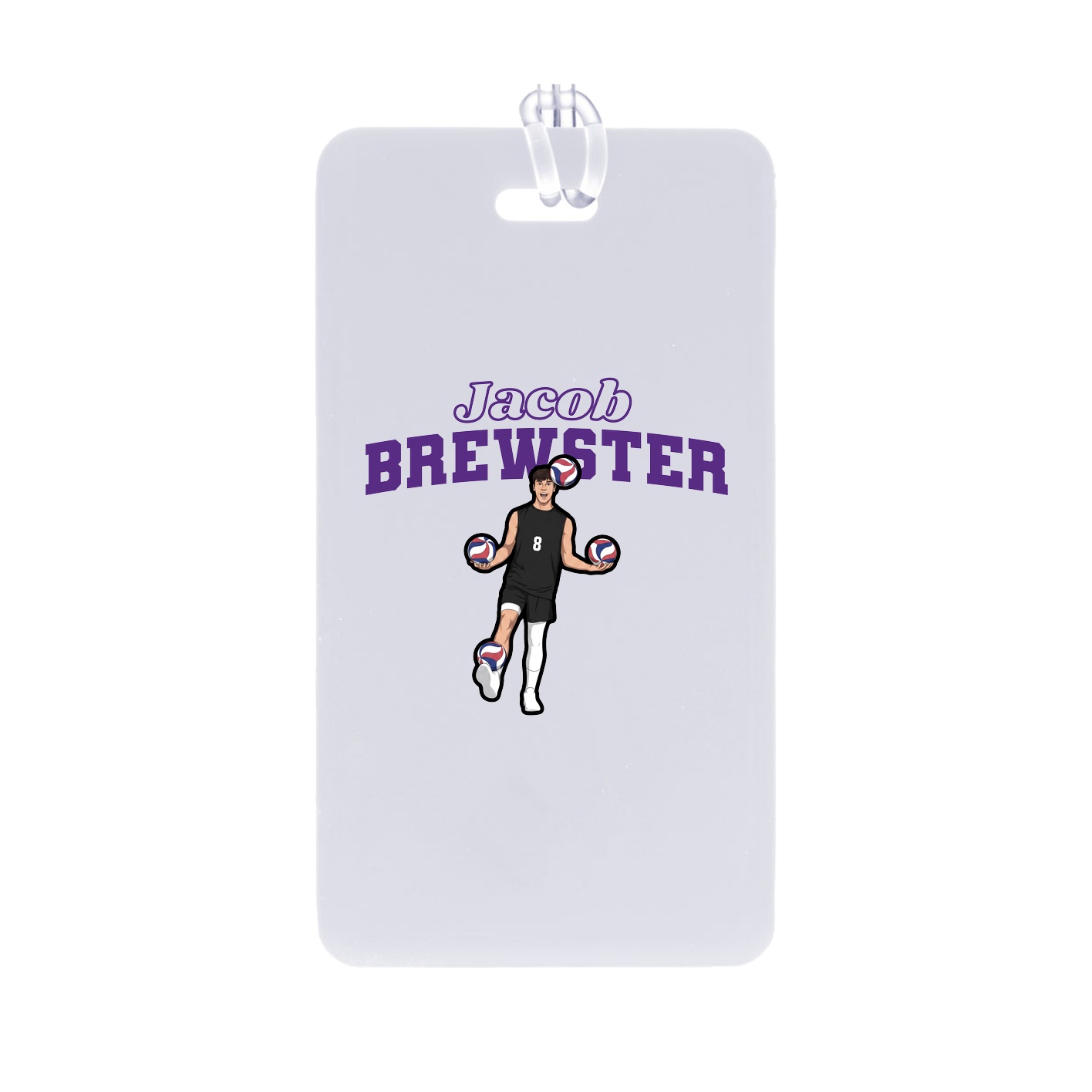 Bag Tag — Name Arch in Classic