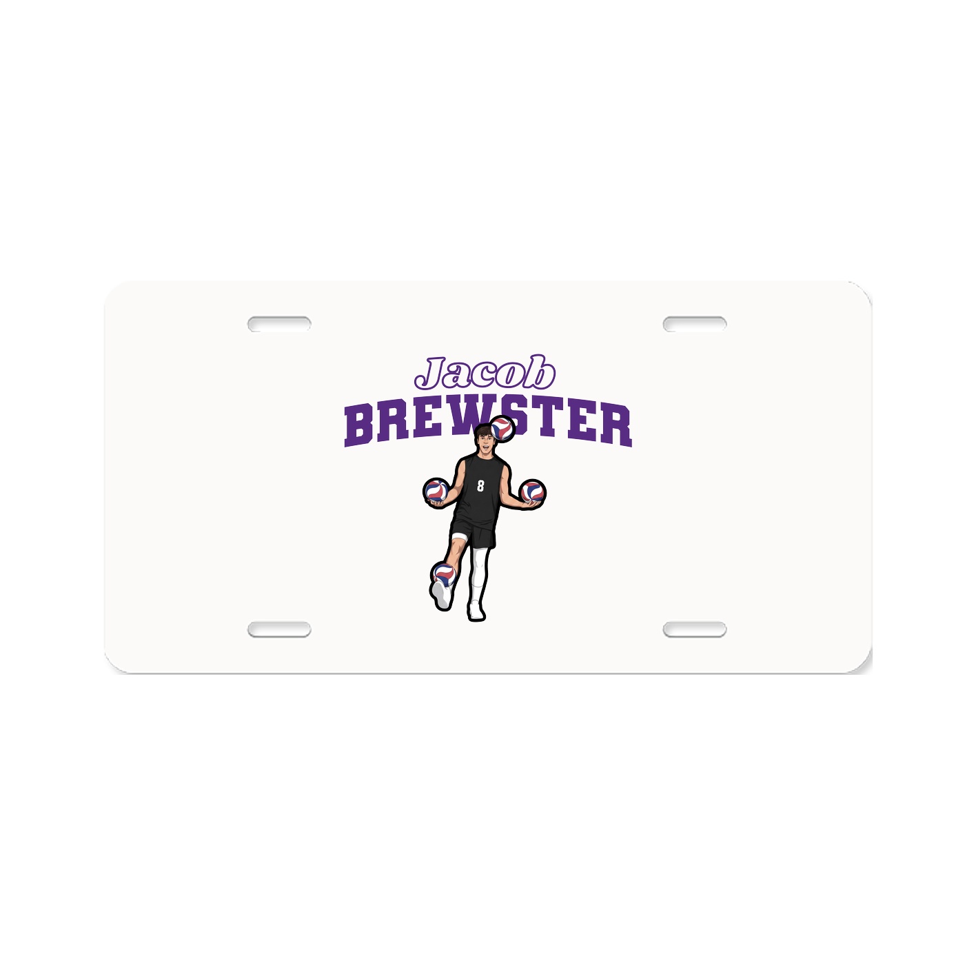 License Plate — Name Arch in Classic