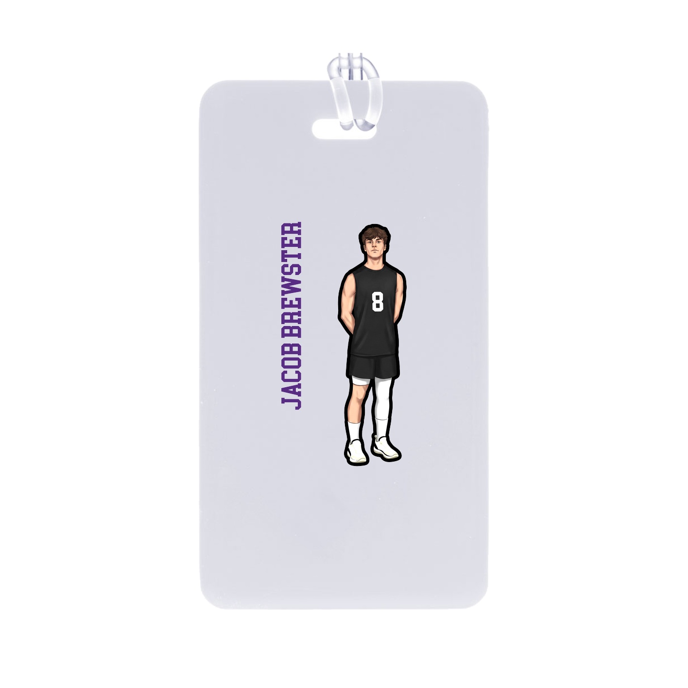 Bag Tag — Name Vertical in Classic