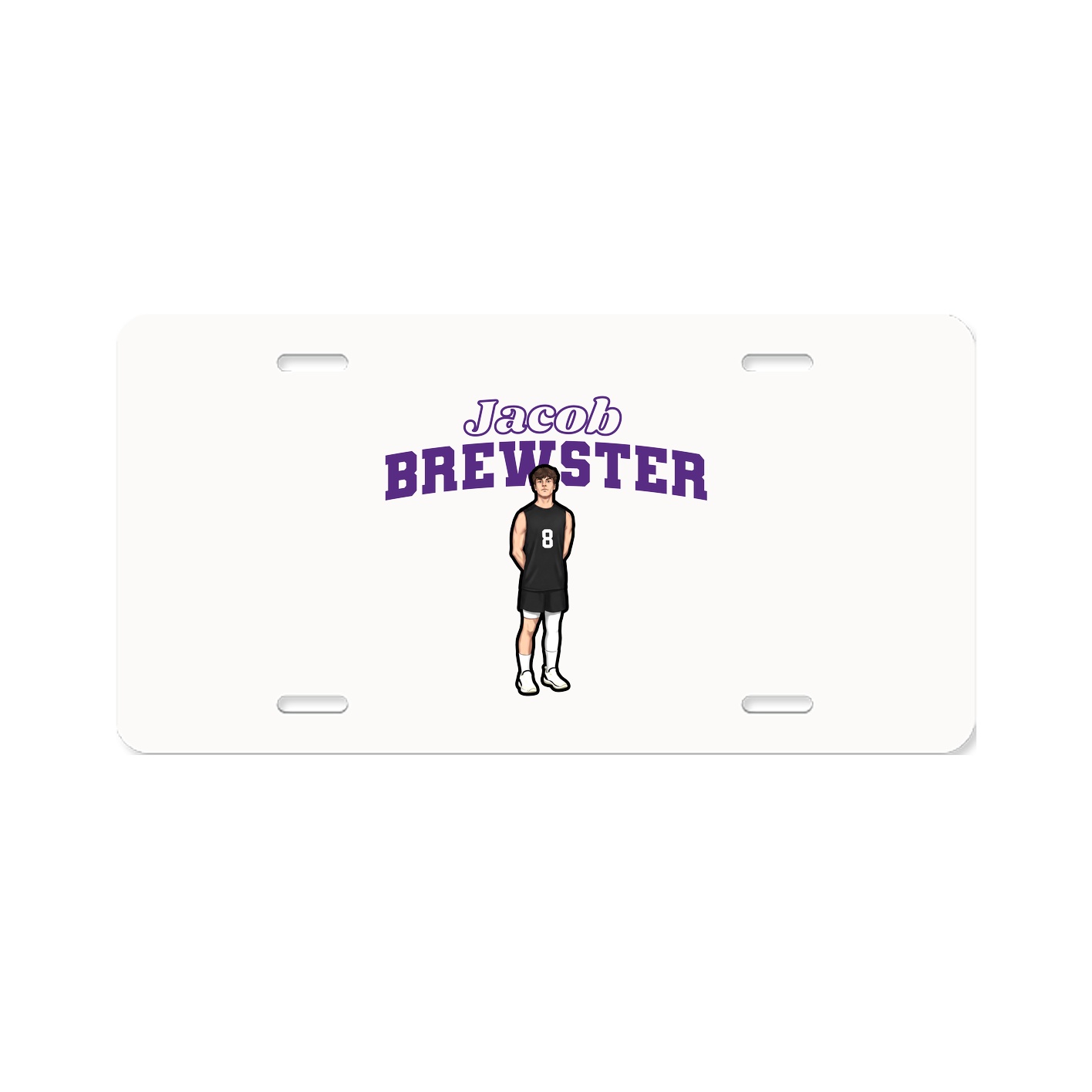 License Plate — Name Arch in Classic