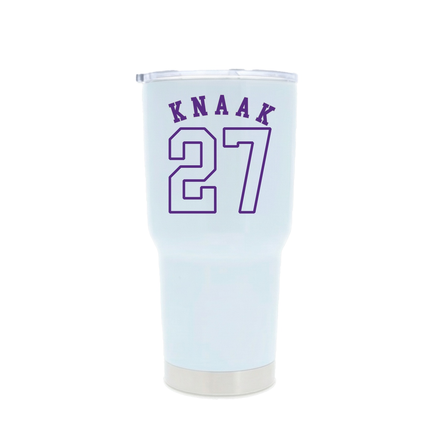 30oz Stainless Steel Tumbler — Shirsey Arch in White