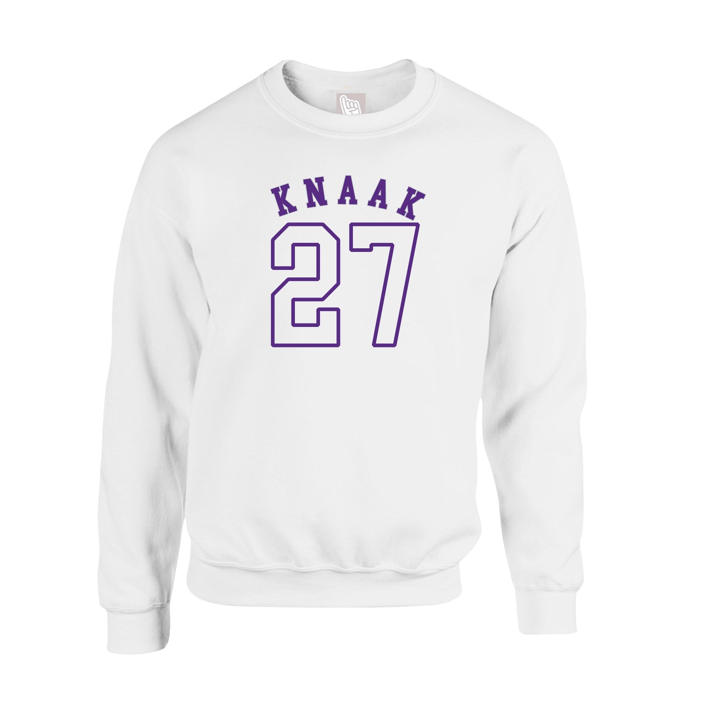 Fleece Crew — Shirsey Arch in White