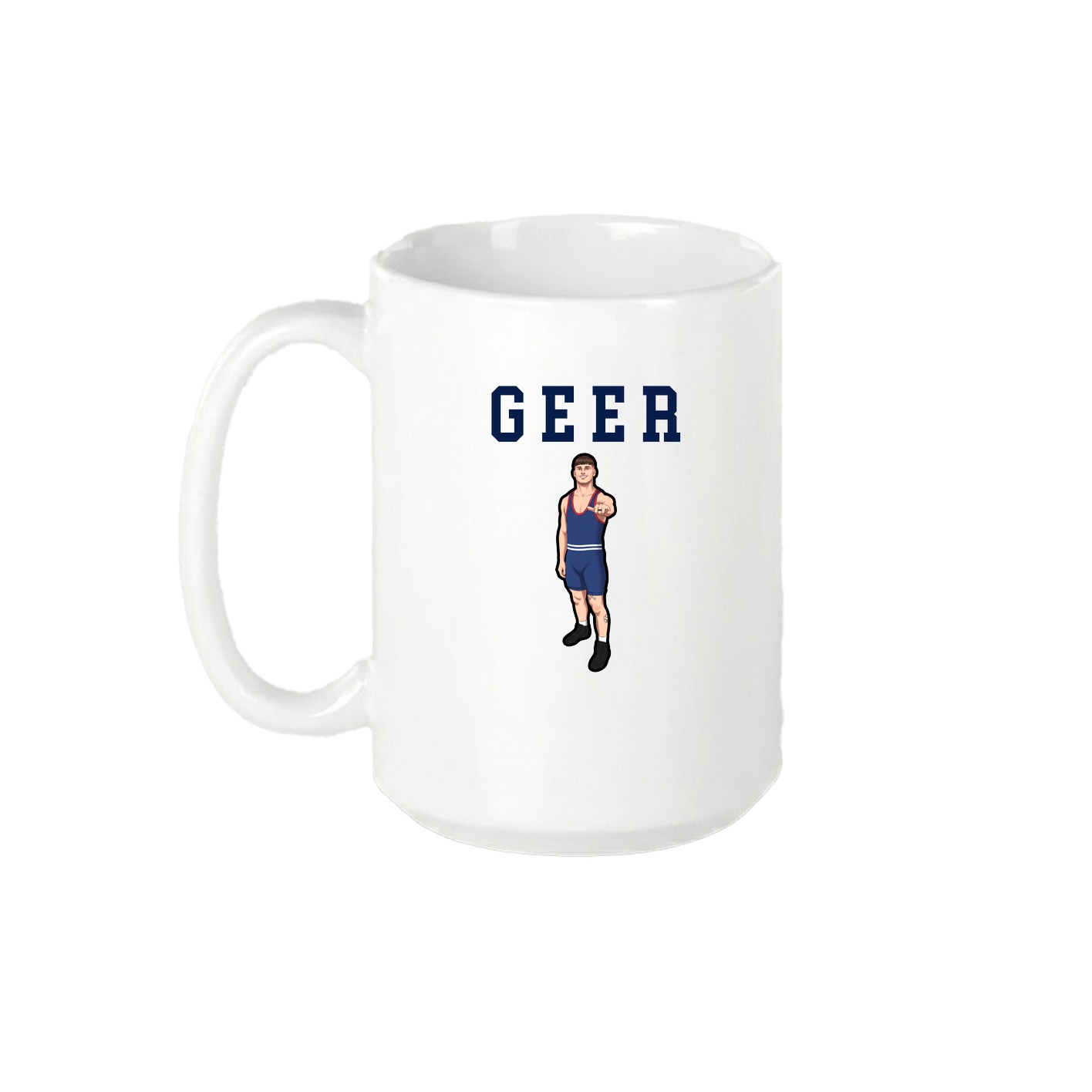 15oz Coffee Mug — Shirsey in White