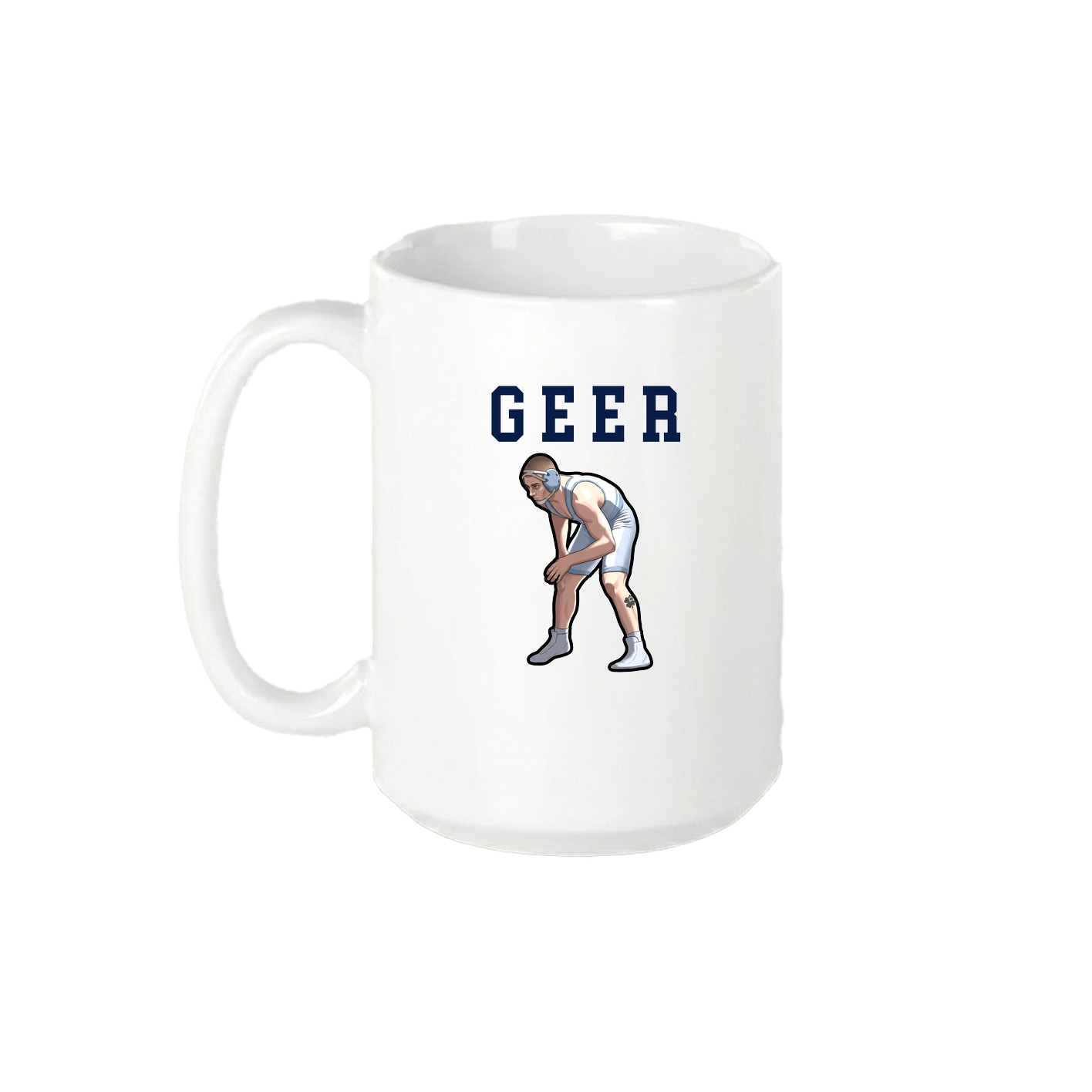 15oz Coffee Mug — Shirsey in White