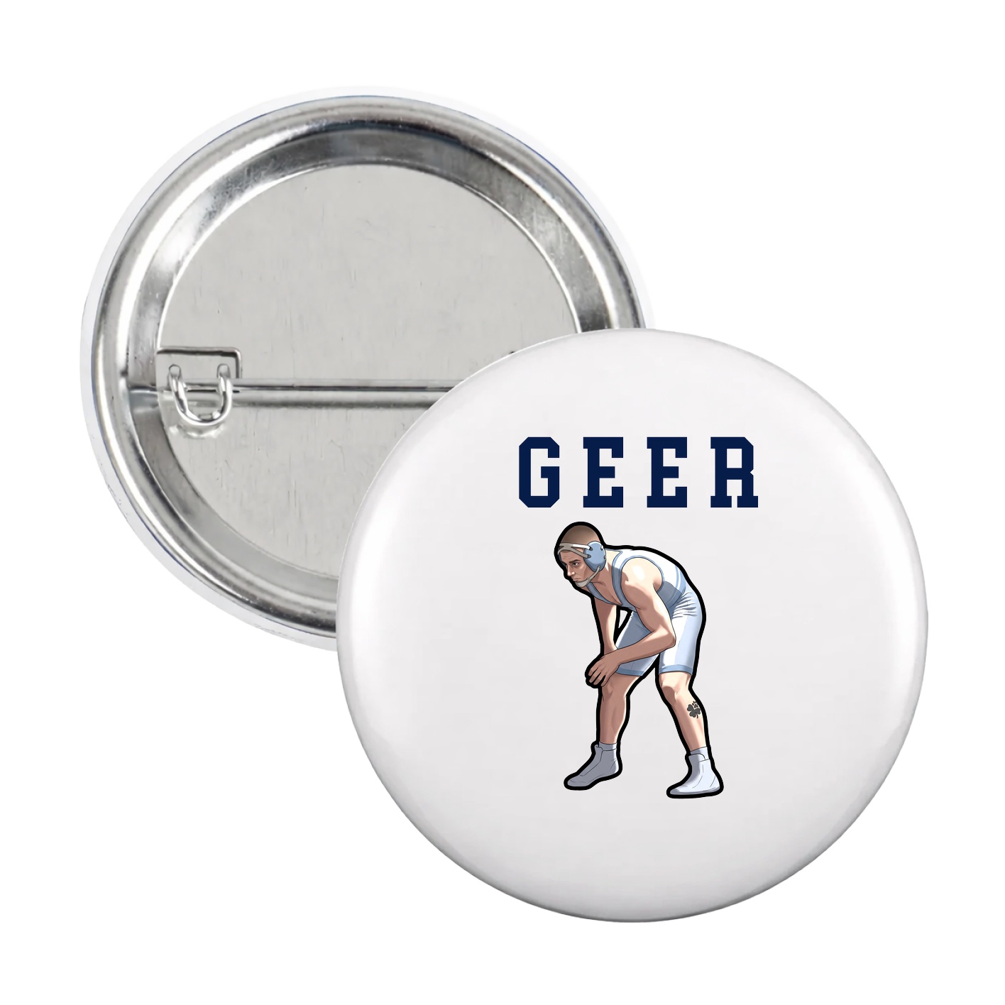 Game Day Button — Shirsey in White