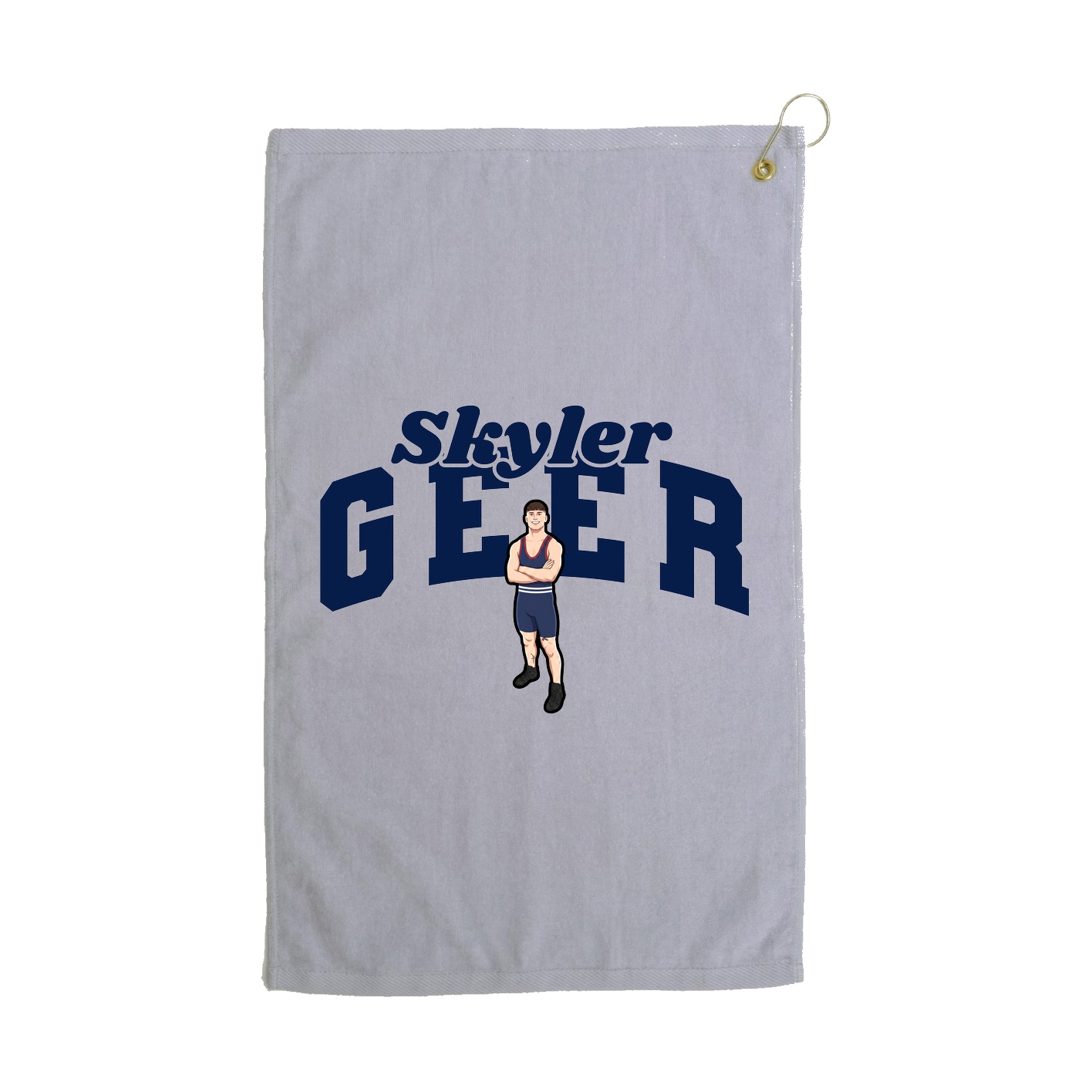 Golf Towel — Signature Arch in Grey